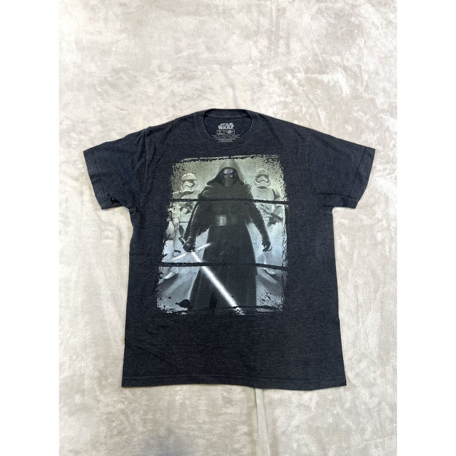 Star Wars Star Wars Kylo Ren/Troopers Graphic T-Shirt Men’s Medium Black Graphic Tee Gray Size US M / EU 48-50 / 2 - 2 Thumbnail