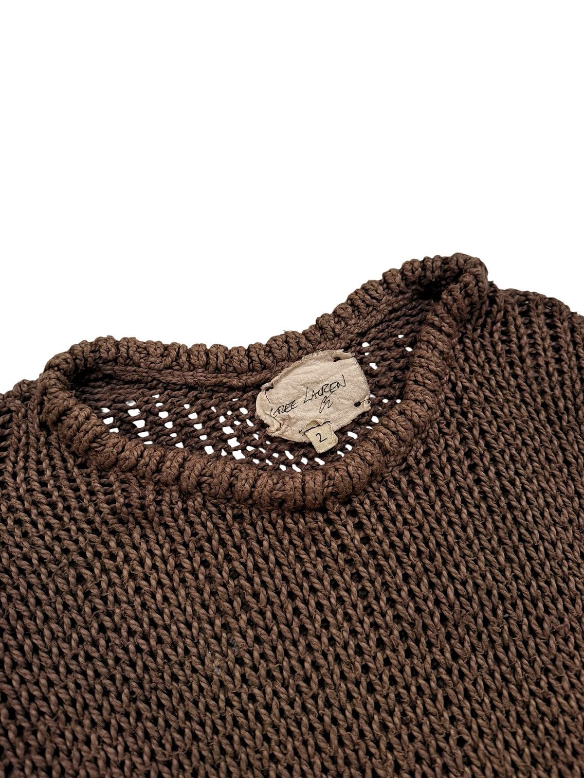 Greg Lauren RARE 2016 Knit Fisherman Sweater Brown Fade Size US M / EU 48-50 / 2 - 5 Thumbnail