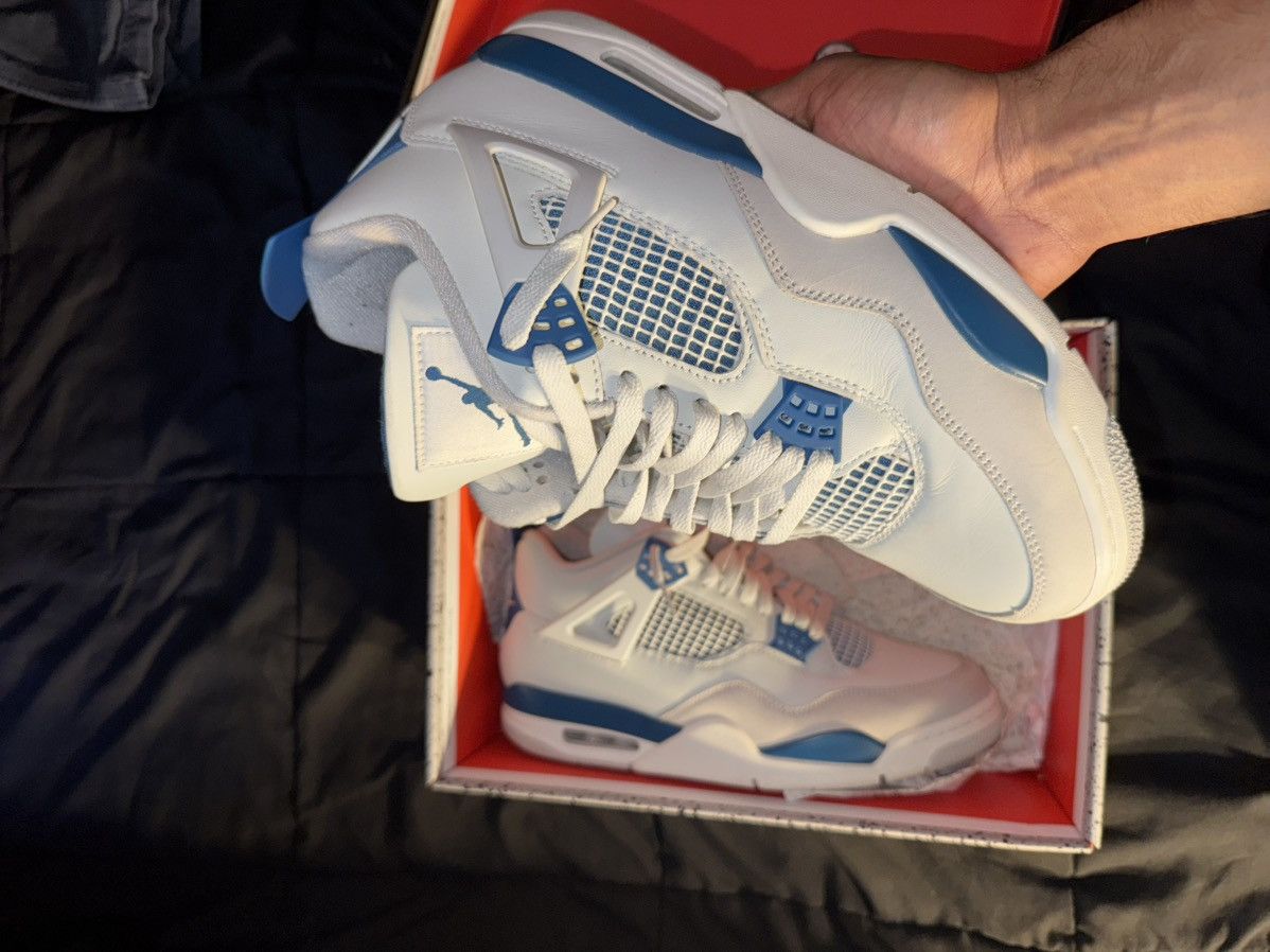 Jordan Brand × Nike Air Jordan retro 4 military blue Size US 10.5 / EU 43-44 - 19 Thumbnail