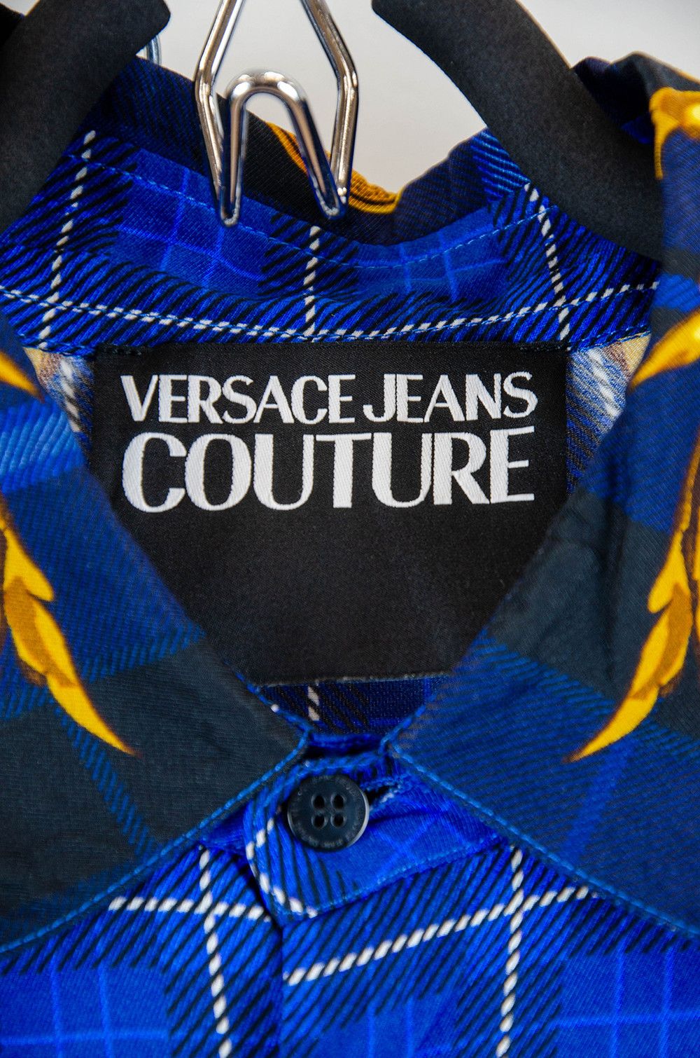 Versace Jeans Couture Versace Jeans Couture Baroque Shirt Blue - Size M Size US XS / EU 42 / 0 - 8 Thumbnail