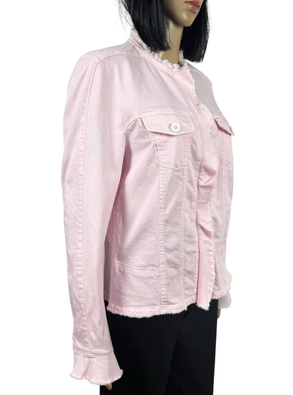Other Marc Cain Pink Denim Jacket Zip size 5 Size L / US 10 / IT 46 - 3 Thumbnail