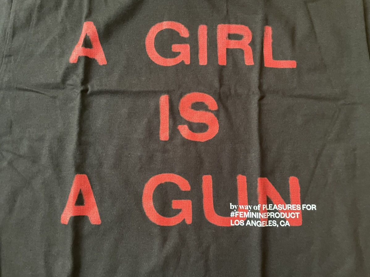 Pleasures Small Black Red A Girl is A Gun Tee Shirt Merch Joy Red Size US S / EU 44-46 / 1 - 6 Thumbnail