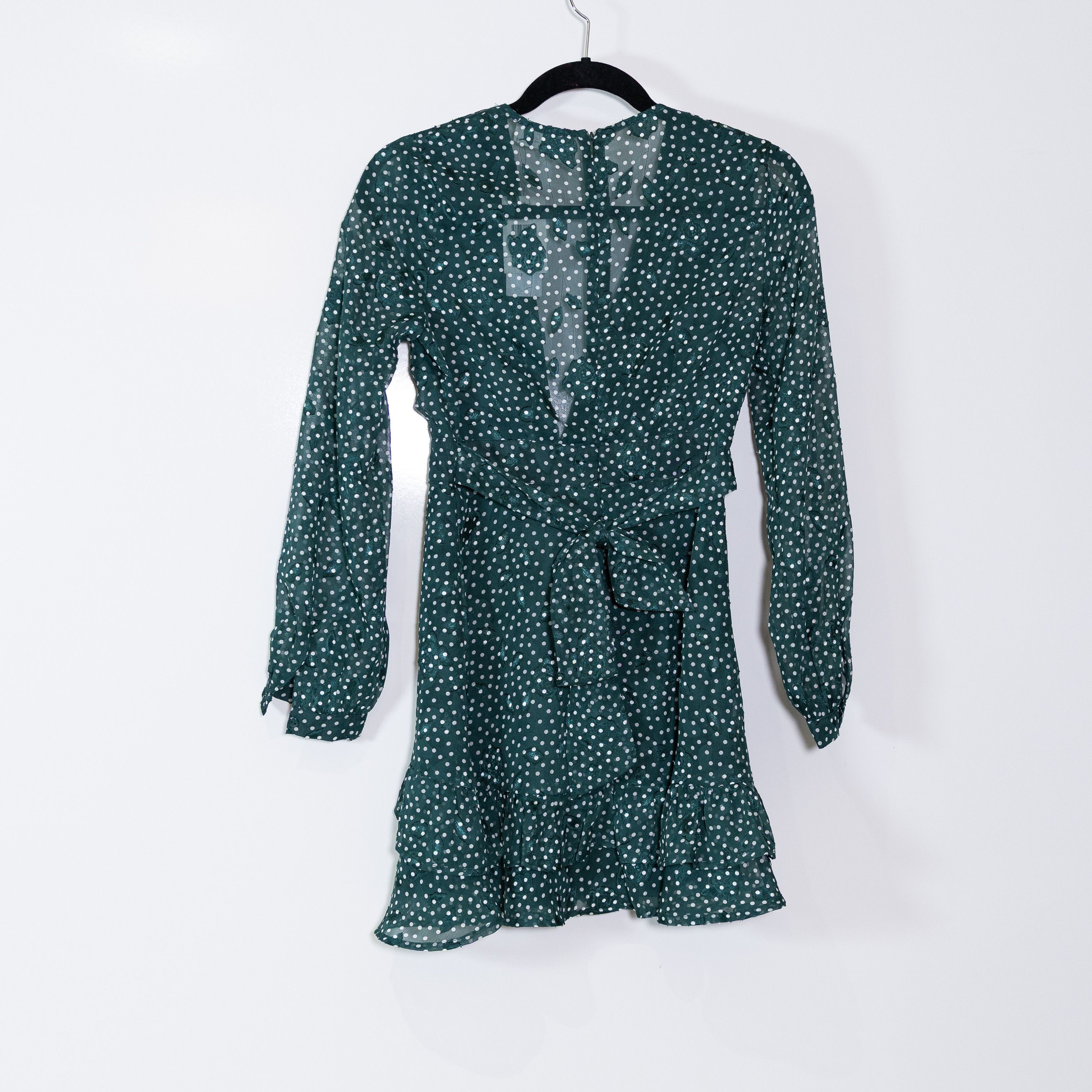 Sage NEW Sage The Label Green White Polka Size S / US 4 / IT 40 - 4 Thumbnail