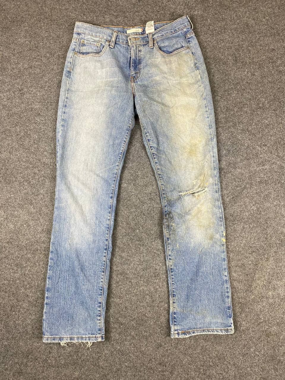 Levi's vintage levis 505 straight leg distressed denim Size US 31 - 9 Thumbnail