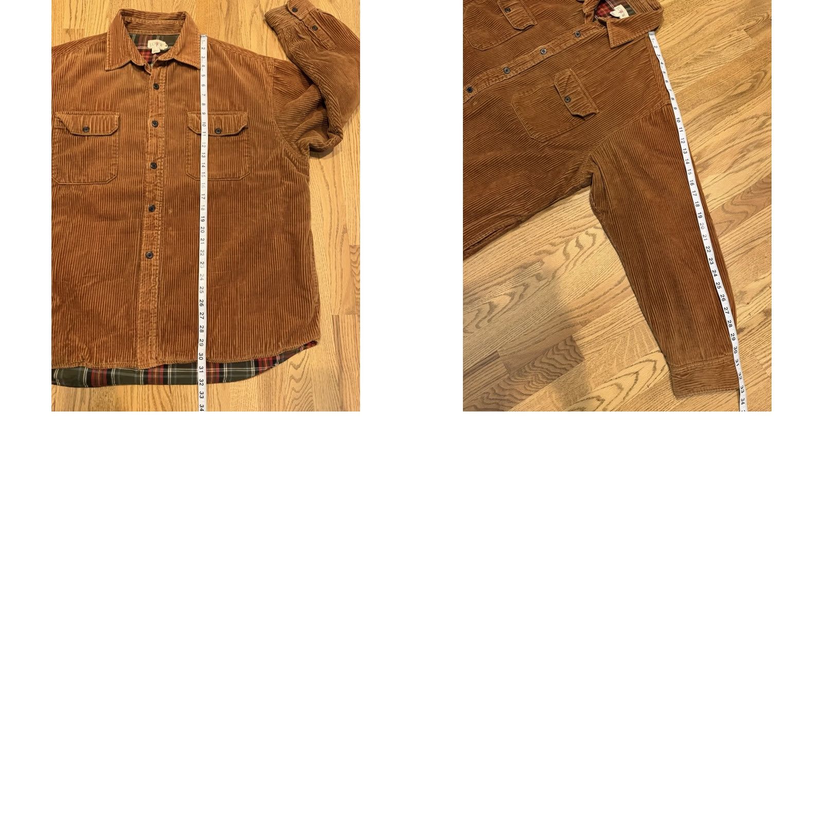 J.Crew VINTAGE J.CREW OARSman Shacket Corduroy Button Up Shirt Jacket Mens XL Brown Lined Pockets 90s Retro Size US XL / EU 56 / 4 - 9 Thumbnail