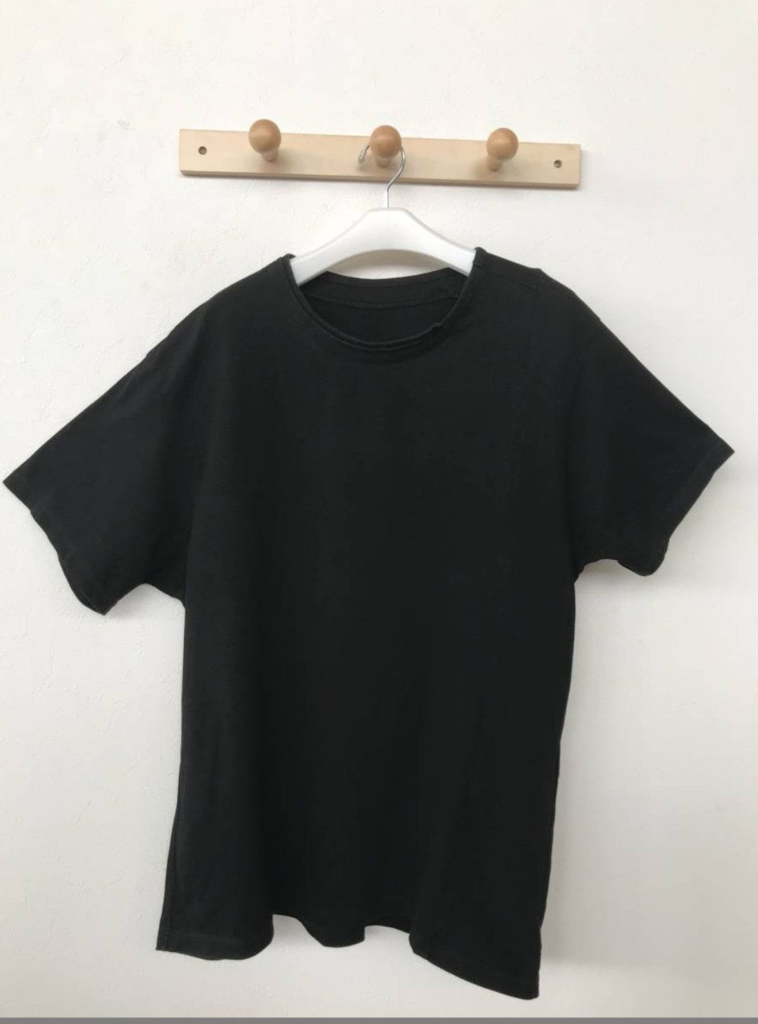 image of Groundy Asymmetrical Shirt in Black, Men's (Size Large)