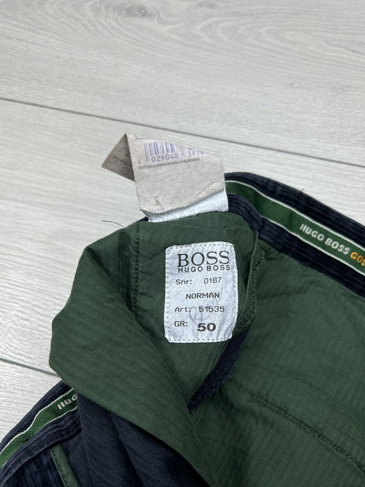 Hugo Boss × Vintage Hugo Boss Vintage Navy Velvet Baggy Pant Size 34 Size US 34 / EU 50 - 7 Thumbnail