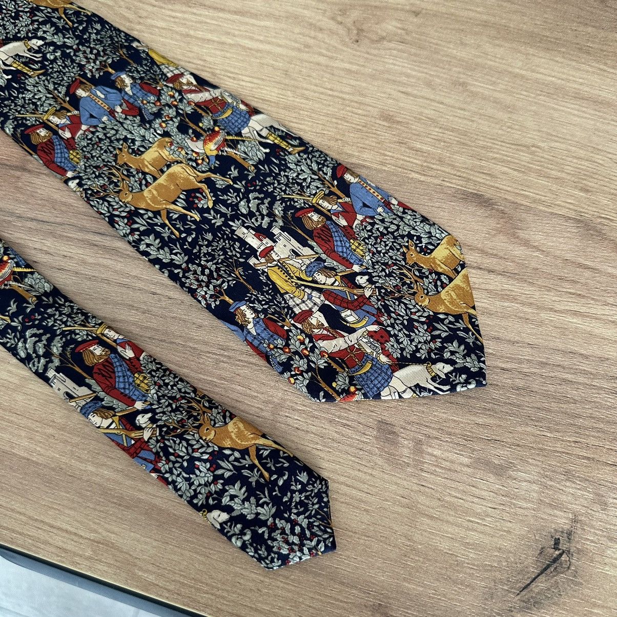 Designer Luxury Pringle Tie Silk Italy Old Money 00s Y2K Size ONE SIZE - 5 Thumbnail