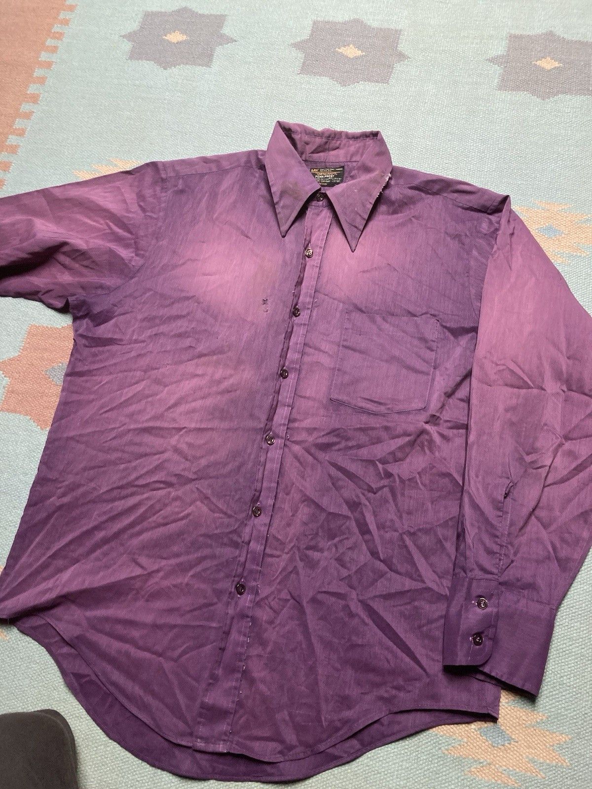 Vintage Vintage 70s button shirt Penney’s Towncraft distressed large Size US L / EU 52-54 / 3 - 5 Thumbnail