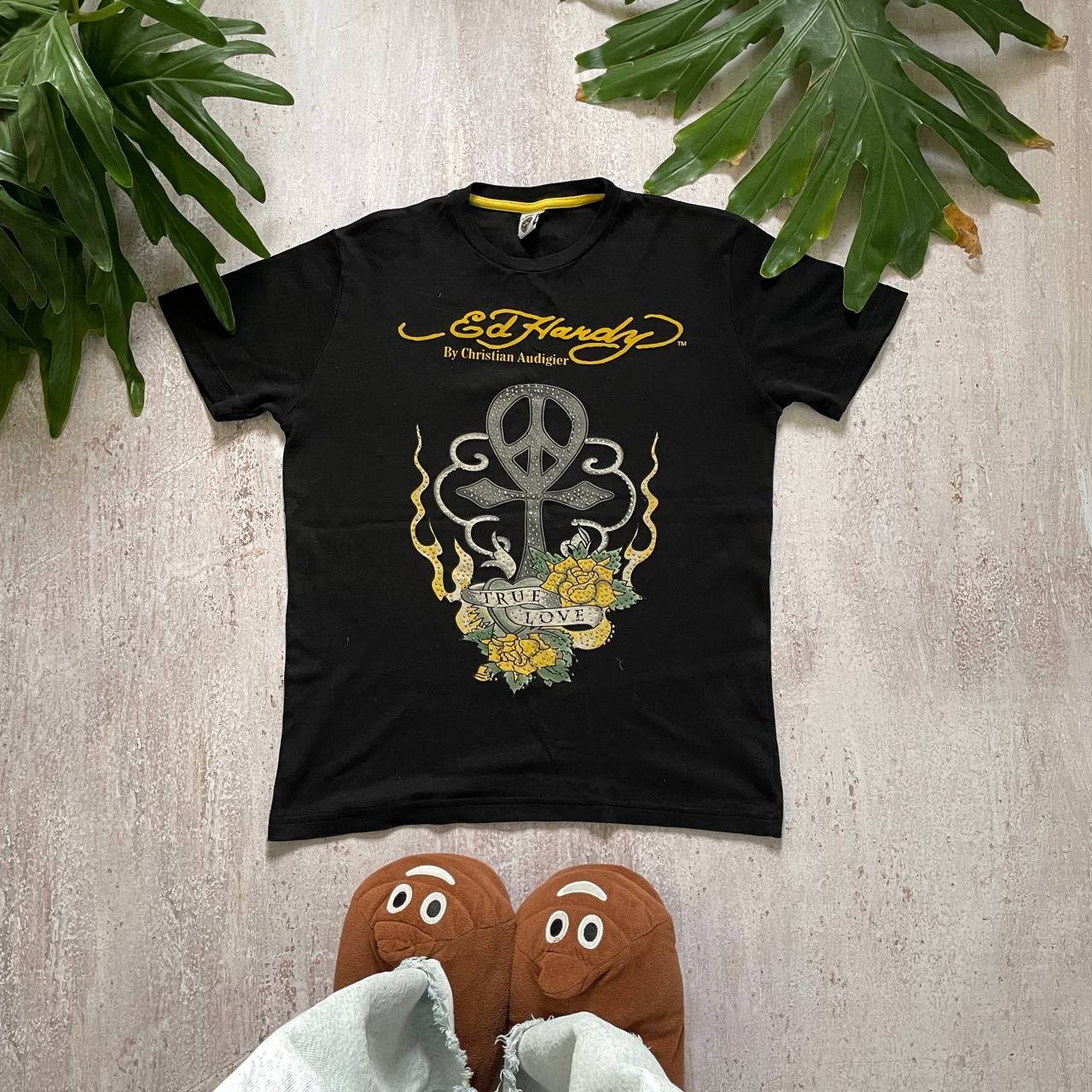 VINTAGE Y2K ED HARDY GLAMOUR RARE T SHIRT