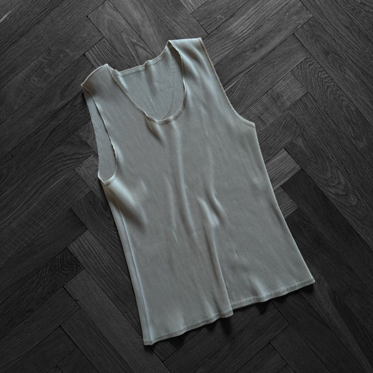 image of Issey Miyake Plissé Tank Top in Beige, Women's (Size Small)