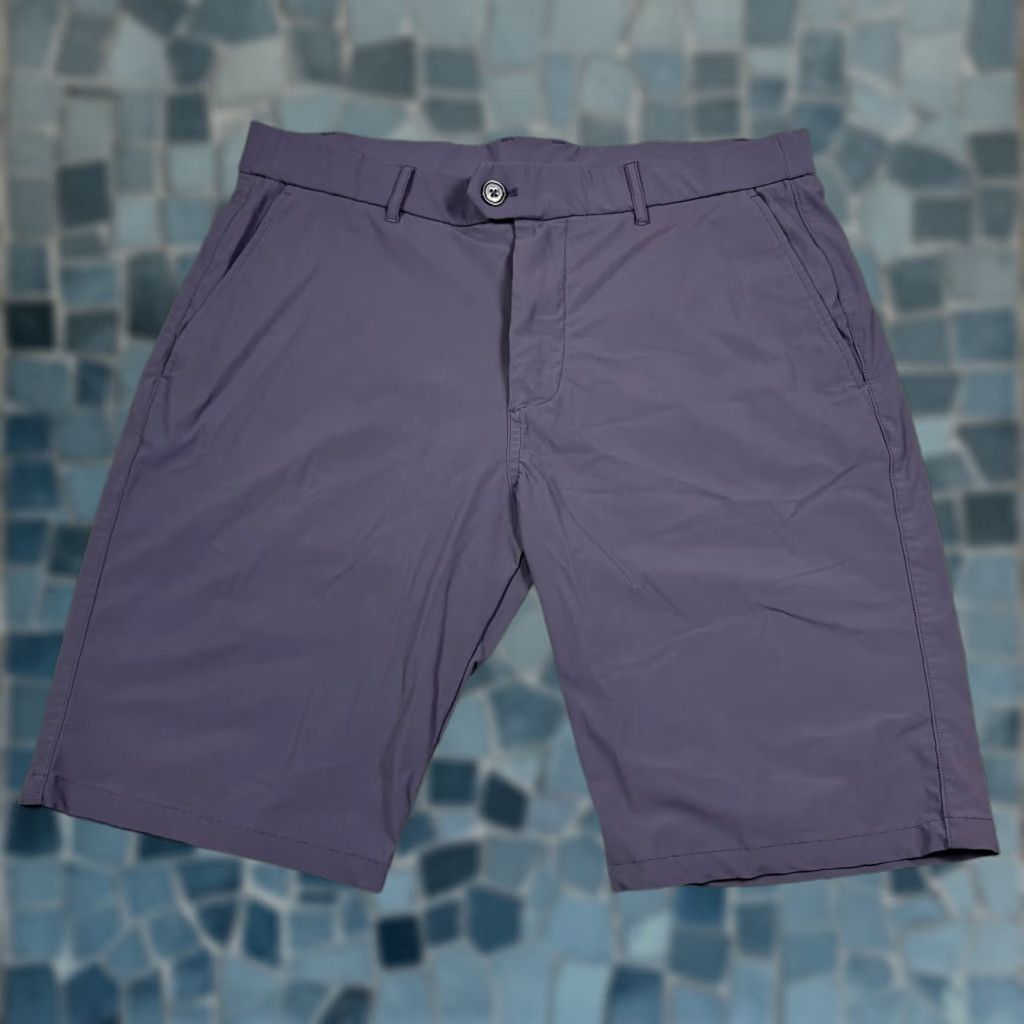 Vintage Greyson Montauk Shorts Mens 36x10 Chino Golf Stretch Active Wicking Regular Inseam 10 in Gray Athletic Casual Mens Size US 36 / EU 52 - 1 Thumbnail