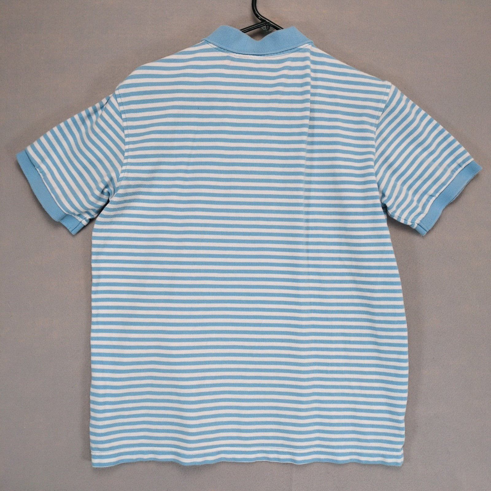 Izod Izod Men's M Light Blue Striped Cotton Logo Golf Polo Shirt Size US M / EU 48-50 / 2 - 3 Thumbnail