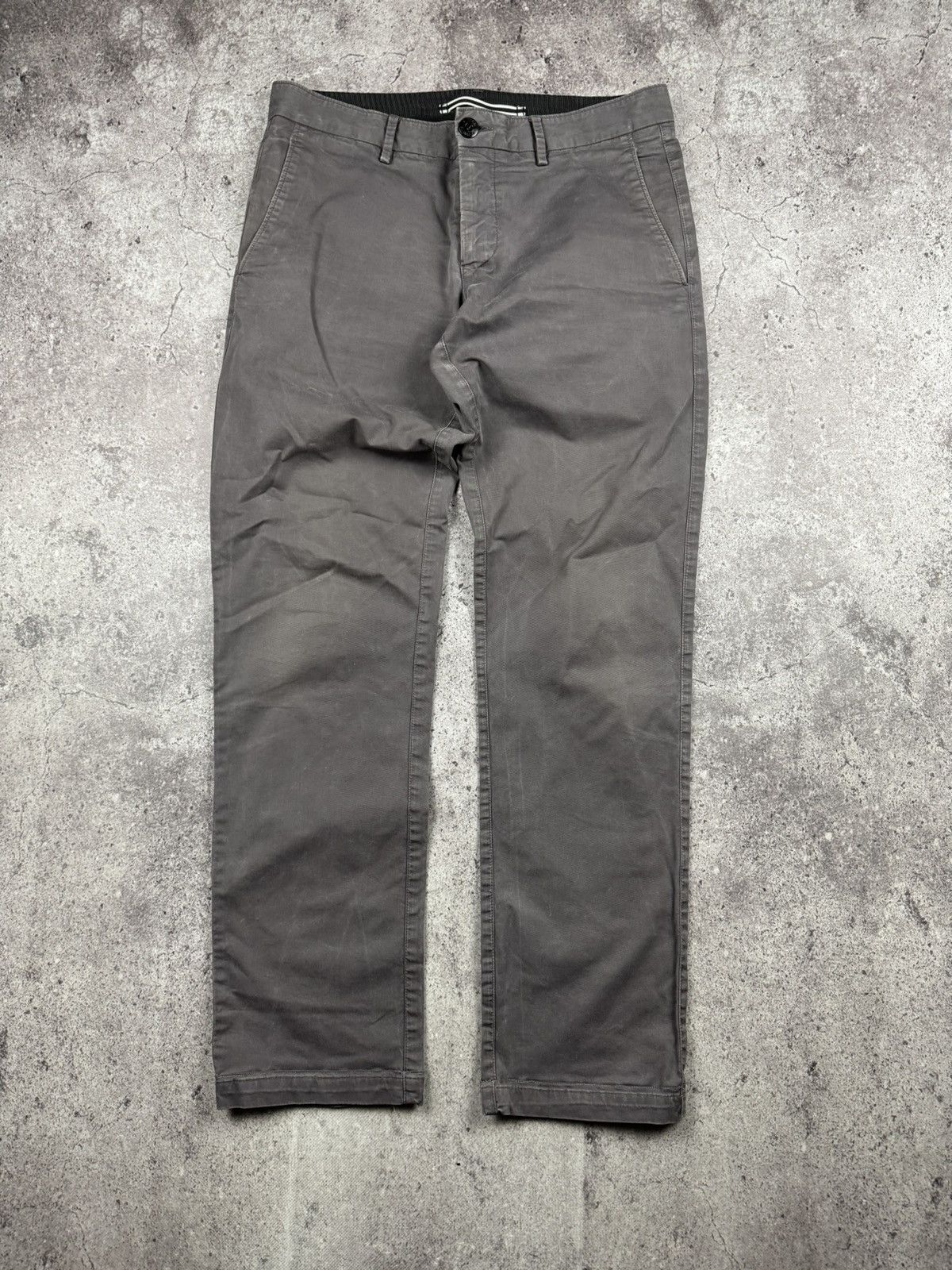 Stone Island Vintage Stone Island Faded Garment Dyed Pants Chinos Distres Size US 33 - 6 Thumbnail