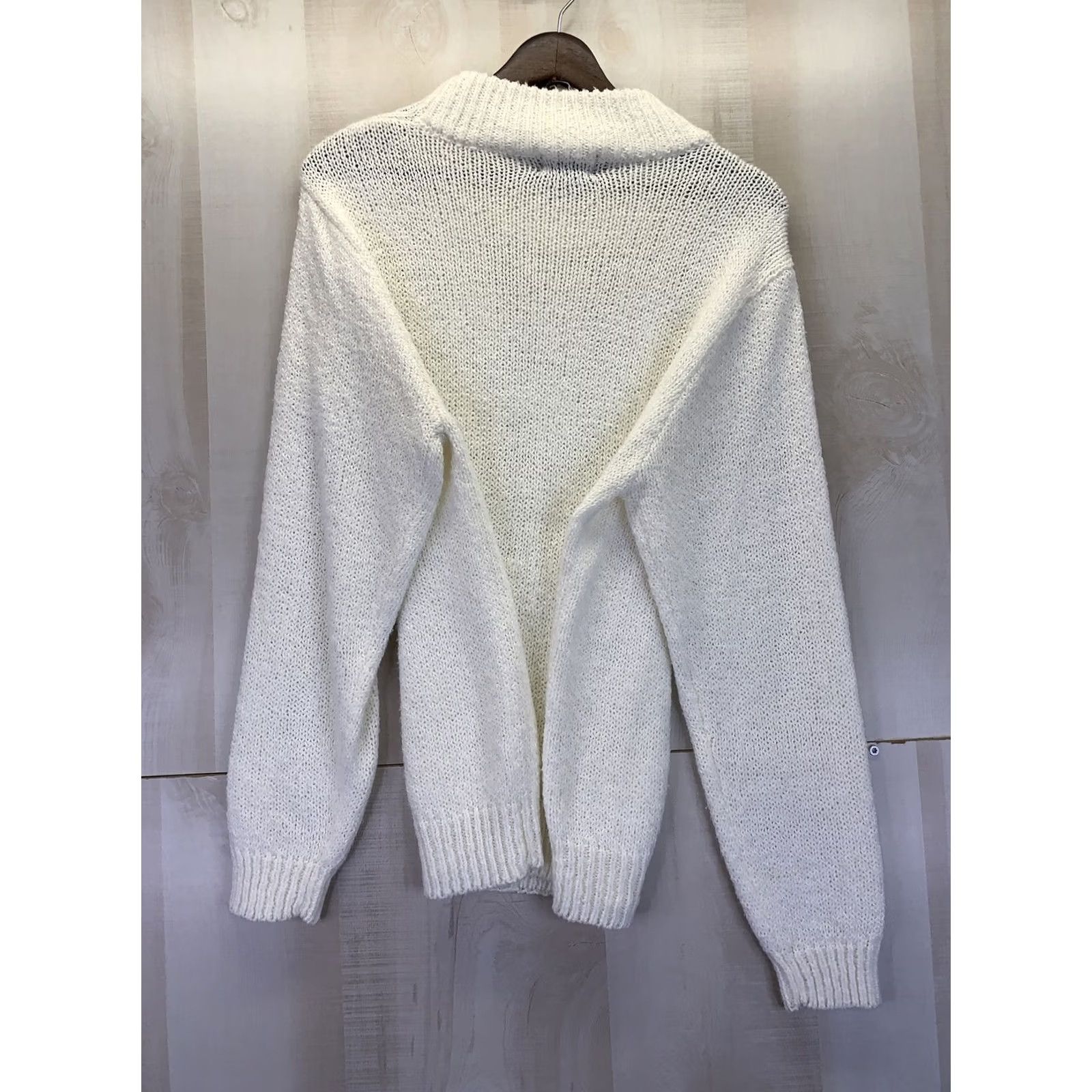 Vintage VINTAGE Partner’s By Mervyn’s Ivory Knit Womens Sweater Medium-10124 Size M / US 6-8 / IT 42-44 - 7 Thumbnail