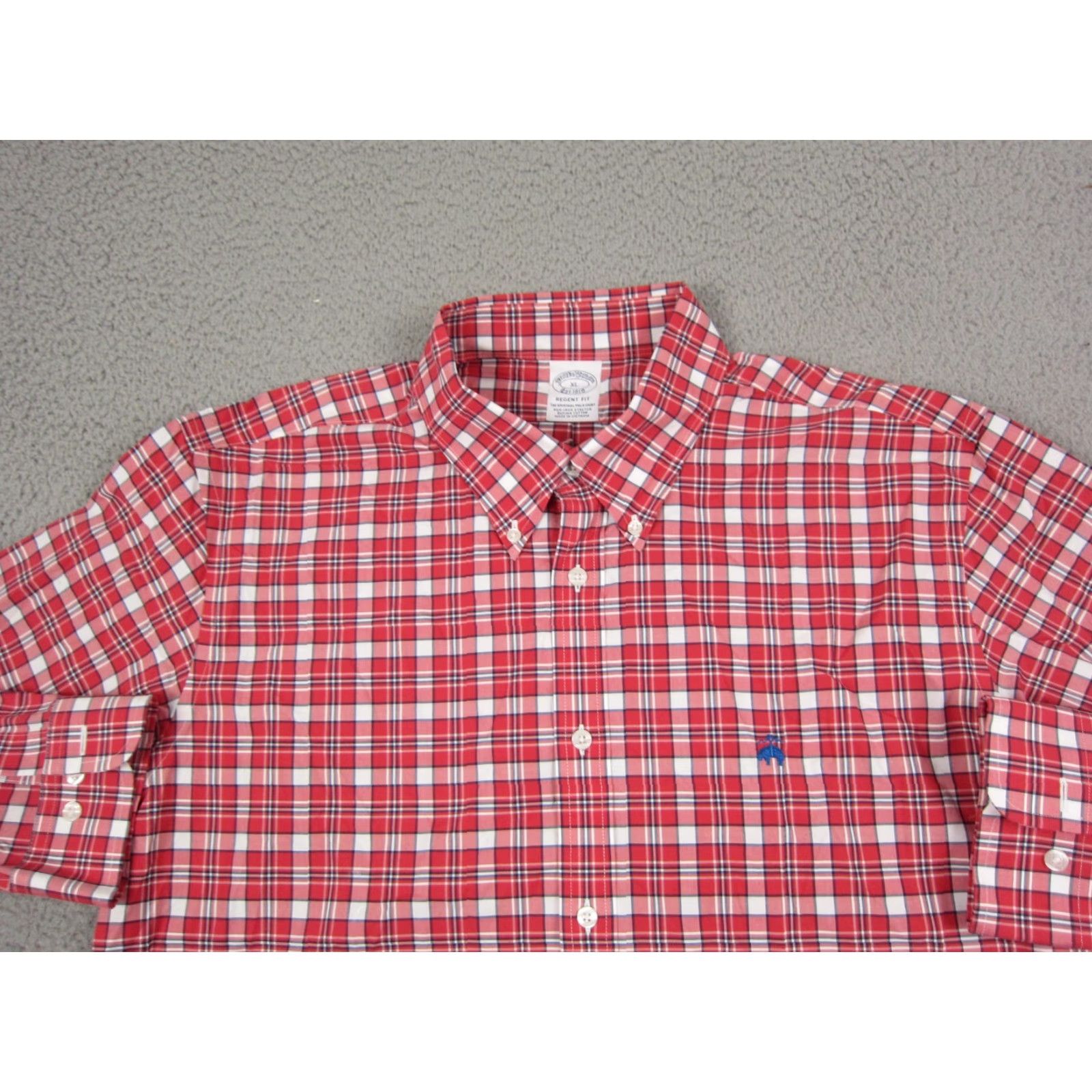 Brooks Brothers Brooks Brothers Shirt XL Red Plaid Regent Supima Cotton Button-Up Long Sleeve Mens Regular Fit Vintage: No Size US XL / EU 56 / 4 - 2 Thumbnail