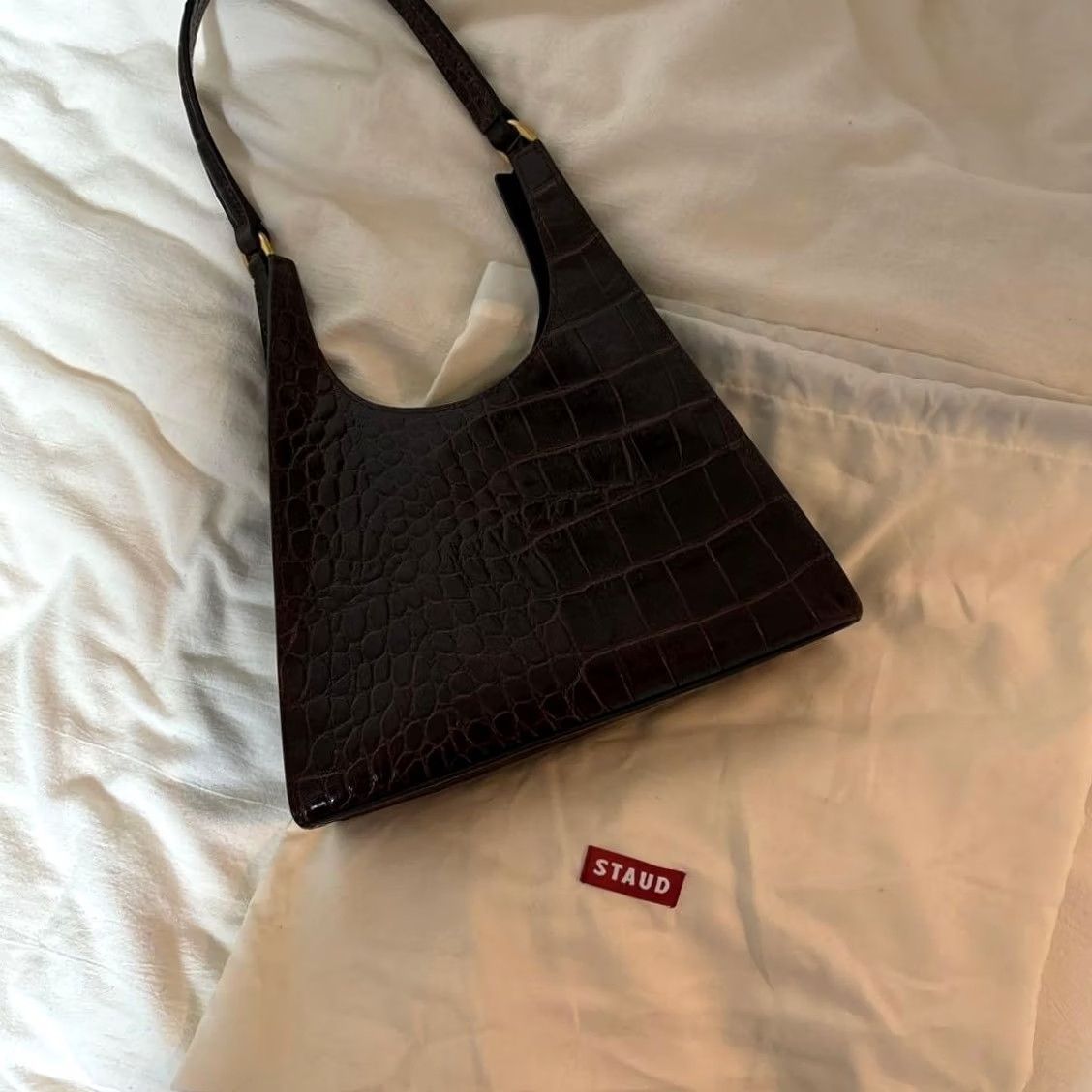 Staud Staud Rey Bag Medium Tote Designer Luxury Limited Editi Rare Women Sold Out All Stores Size ONE SIZE - 2 Thumbnail