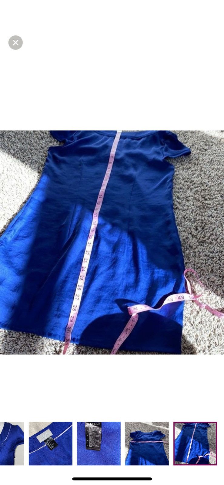 H&M H&M blue shift dress size 6 Size M / US 6-8 / IT 42-44 - 4 Thumbnail