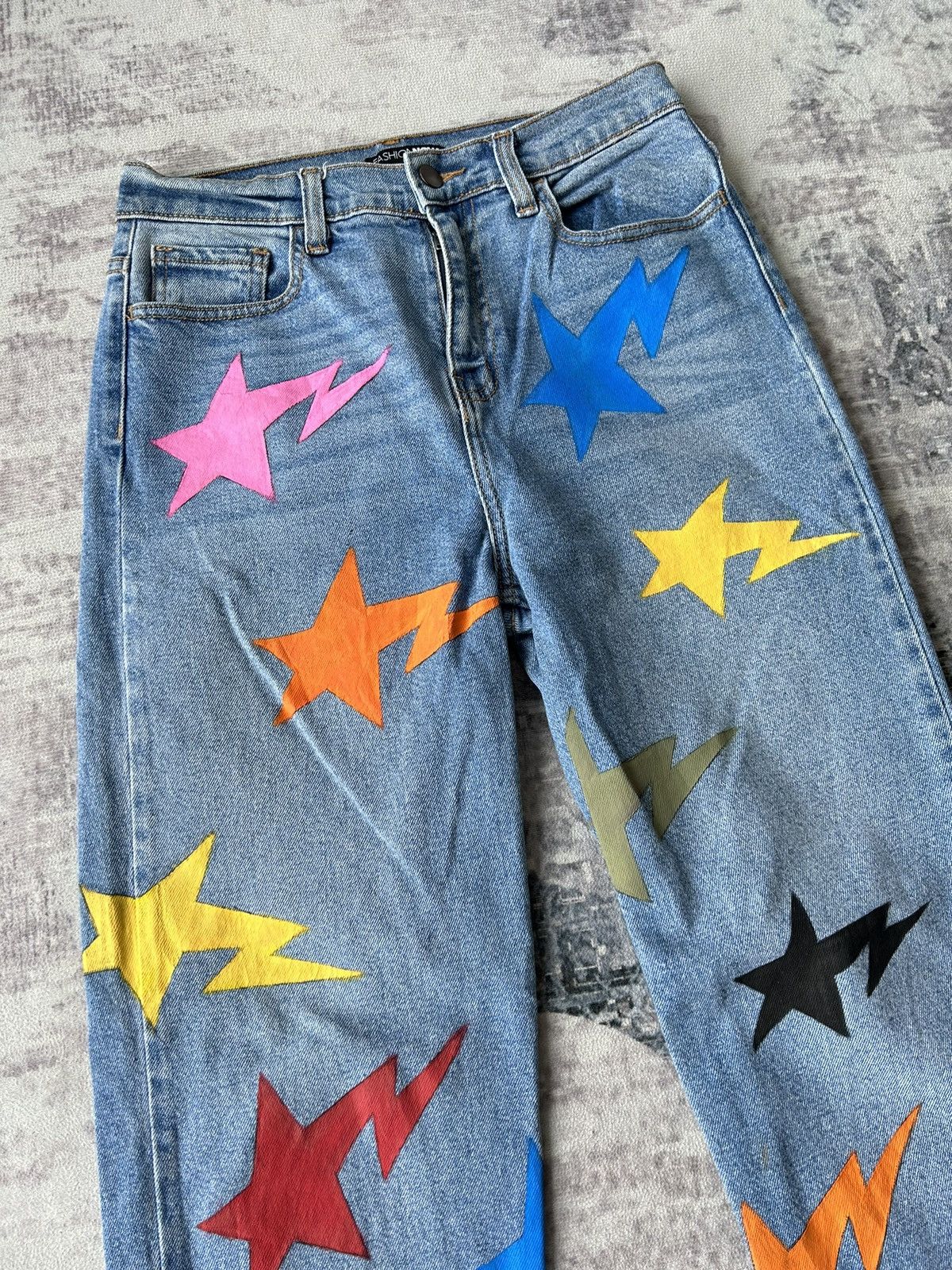 Japanese Brand Star Custom Monogram Jeans Size US 28 / EU 44 - 5 Thumbnail