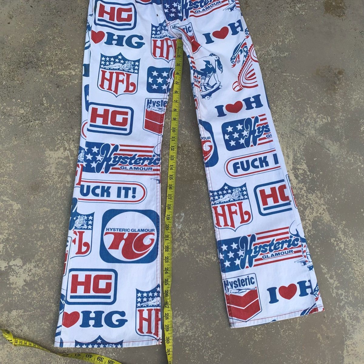 Hysteric Glamour × If Six Was Nine × Seditionaries Skateboard Hysteric glamour Denim Flared Jeans Size 27" / US 4 / IT 40 - 9 Thumbnail