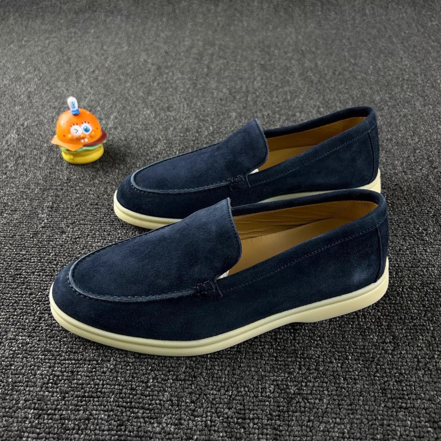 Loro Piana Loro Piana Blue Suede Loafer Women's 35 Size US 4.5 / IT 34.5 - 1 Thumbnail