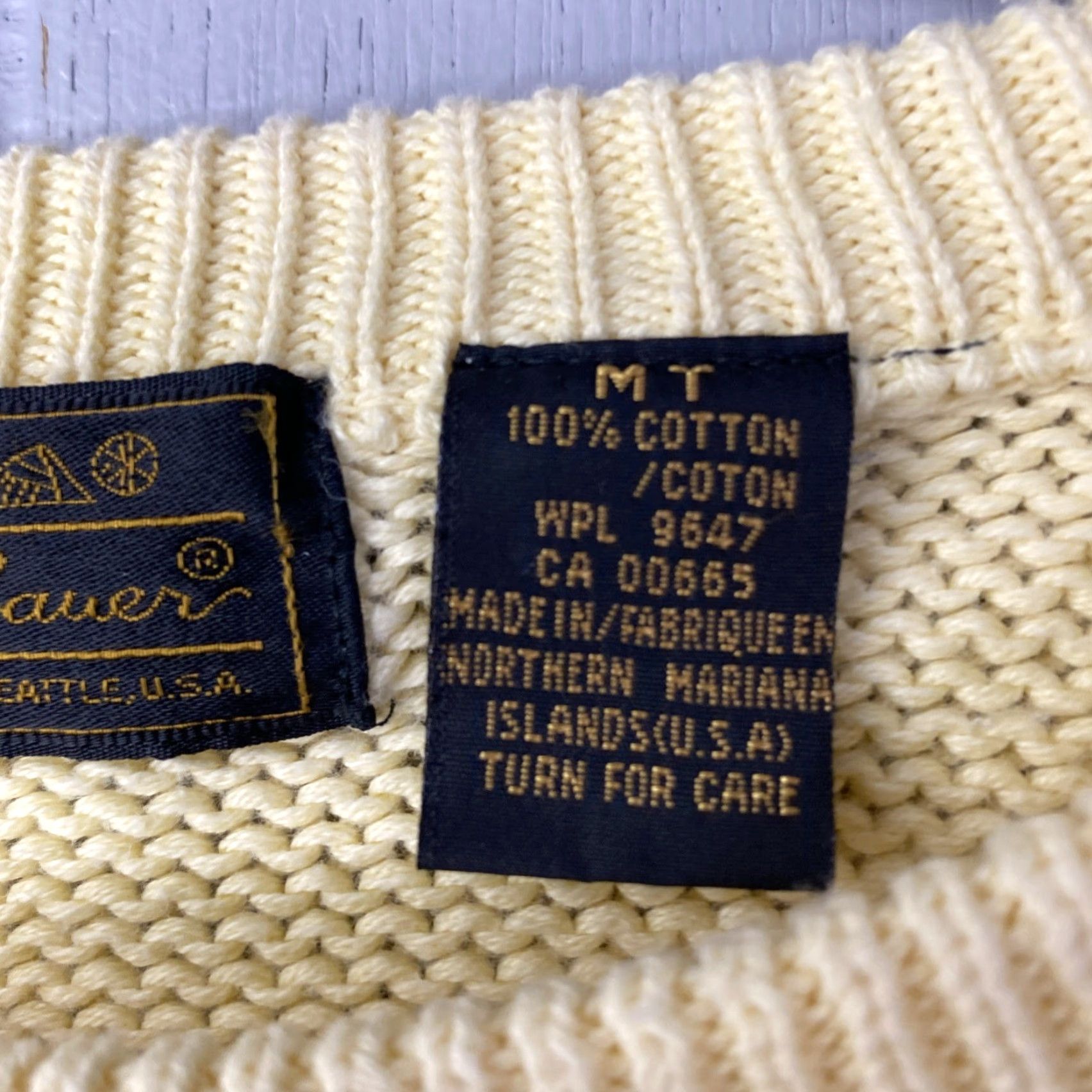 Eddie Bauer VINTAGE Eddie Bauer Fishermans Knit Mens Sweater Medium Tall Yellow 22x28 Size US M / EU 48-50 / 2 - 4 Thumbnail