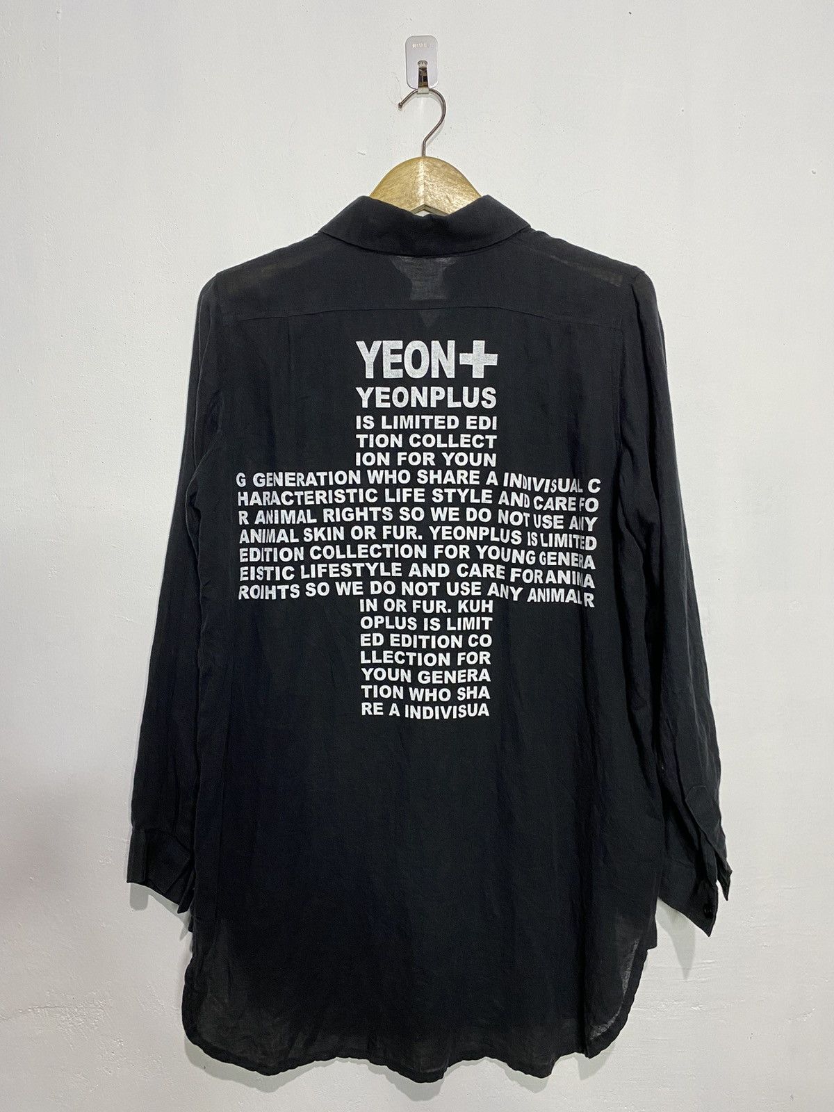20471120 Yeon plus backhit poem button up shirts korean style Size US XL / EU 56 / 4 - 1 Thumbnail