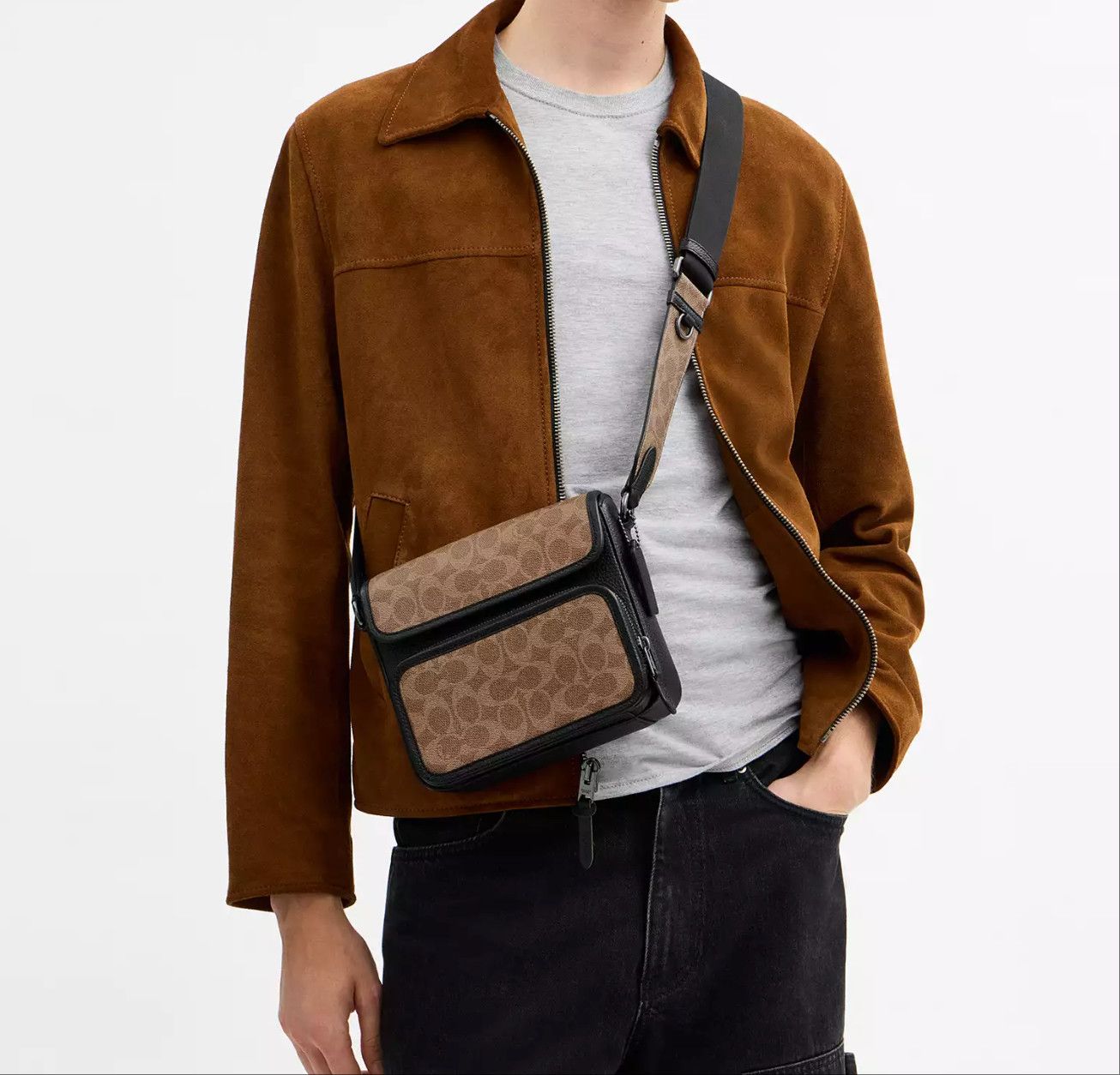 Coach Sullivan Flap Crossbody Bag In Signature Canvas CZ396 Size ONE SIZE - 9 Thumbnail