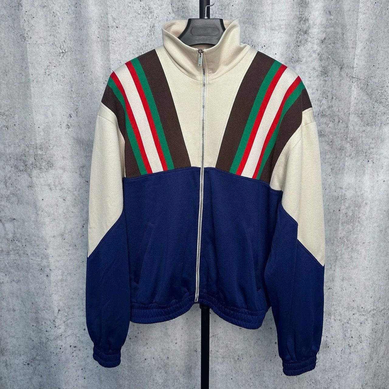 Gucci gucci striped zip-up jacket in size small Size US S / EU 44-46 / 1 - 1 Thumbnail