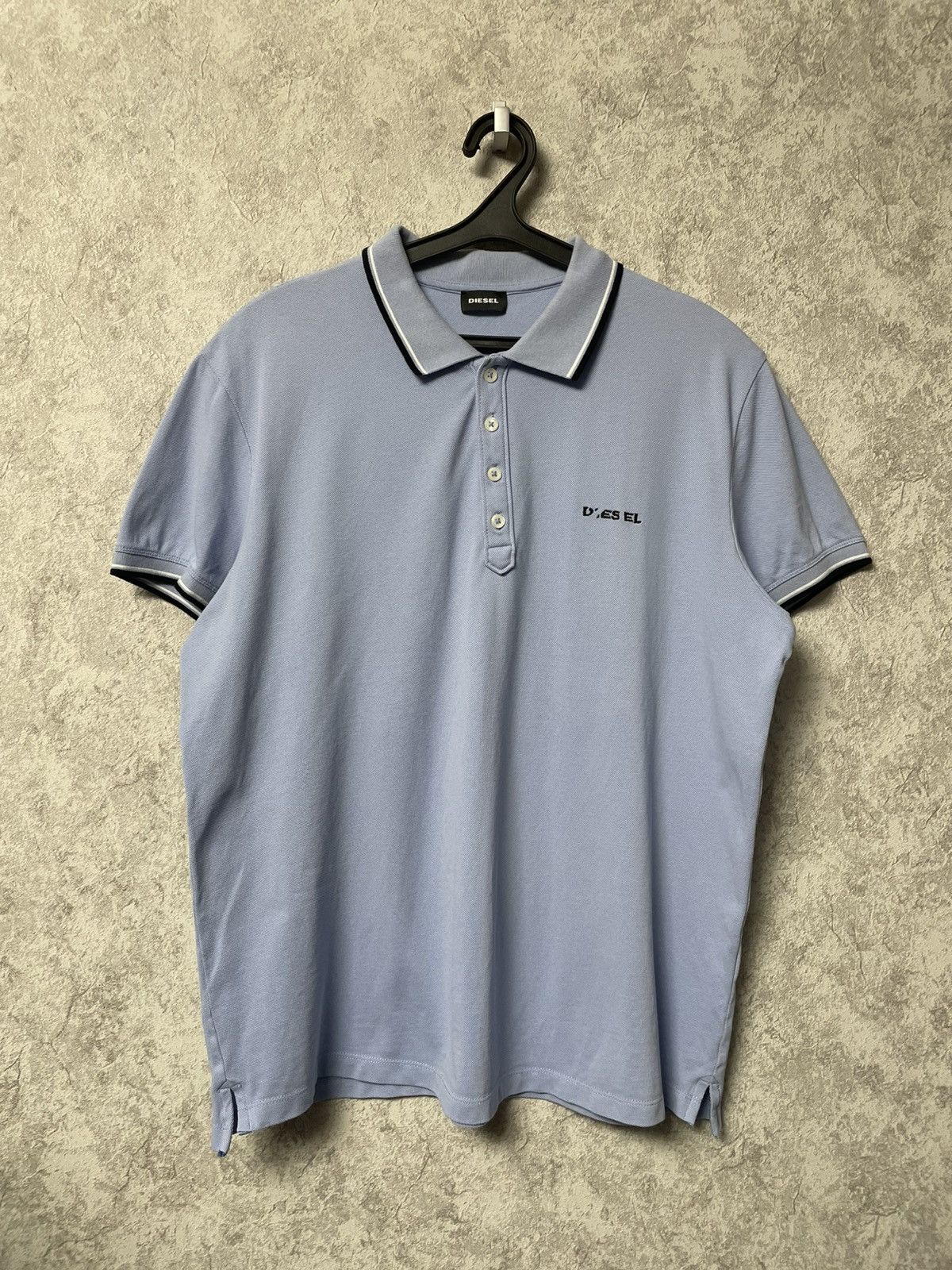 Diesel Diesel Blue Polo Shirt Y2K Size US XL / EU 56 / 4 - 1 Thumbnail