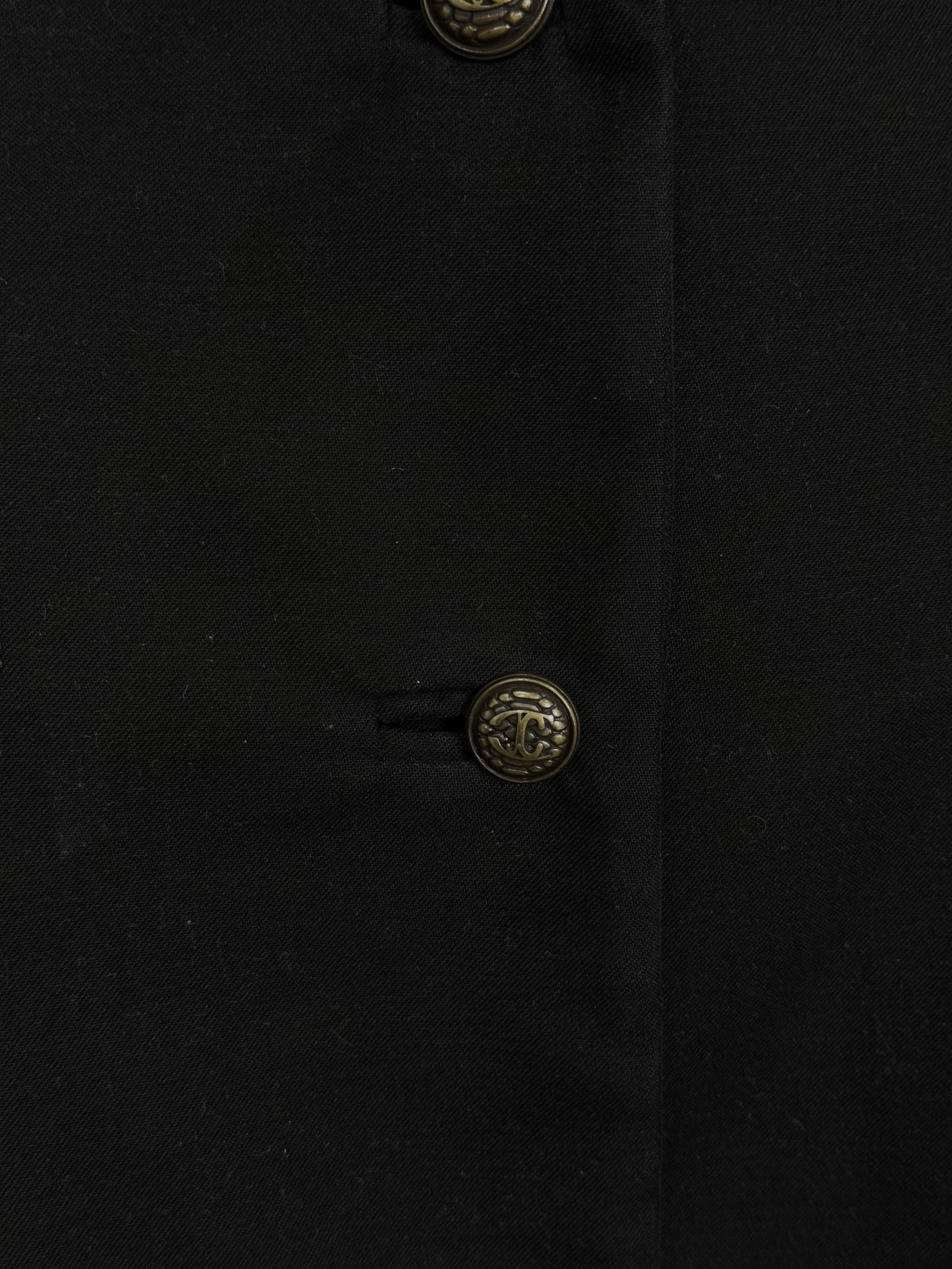 Just Cavalli 2005 Just Cavalli Made in Italy Women's Black Coat M Size M / US 6-8 / IT 42-44 - 4 Thumbnail