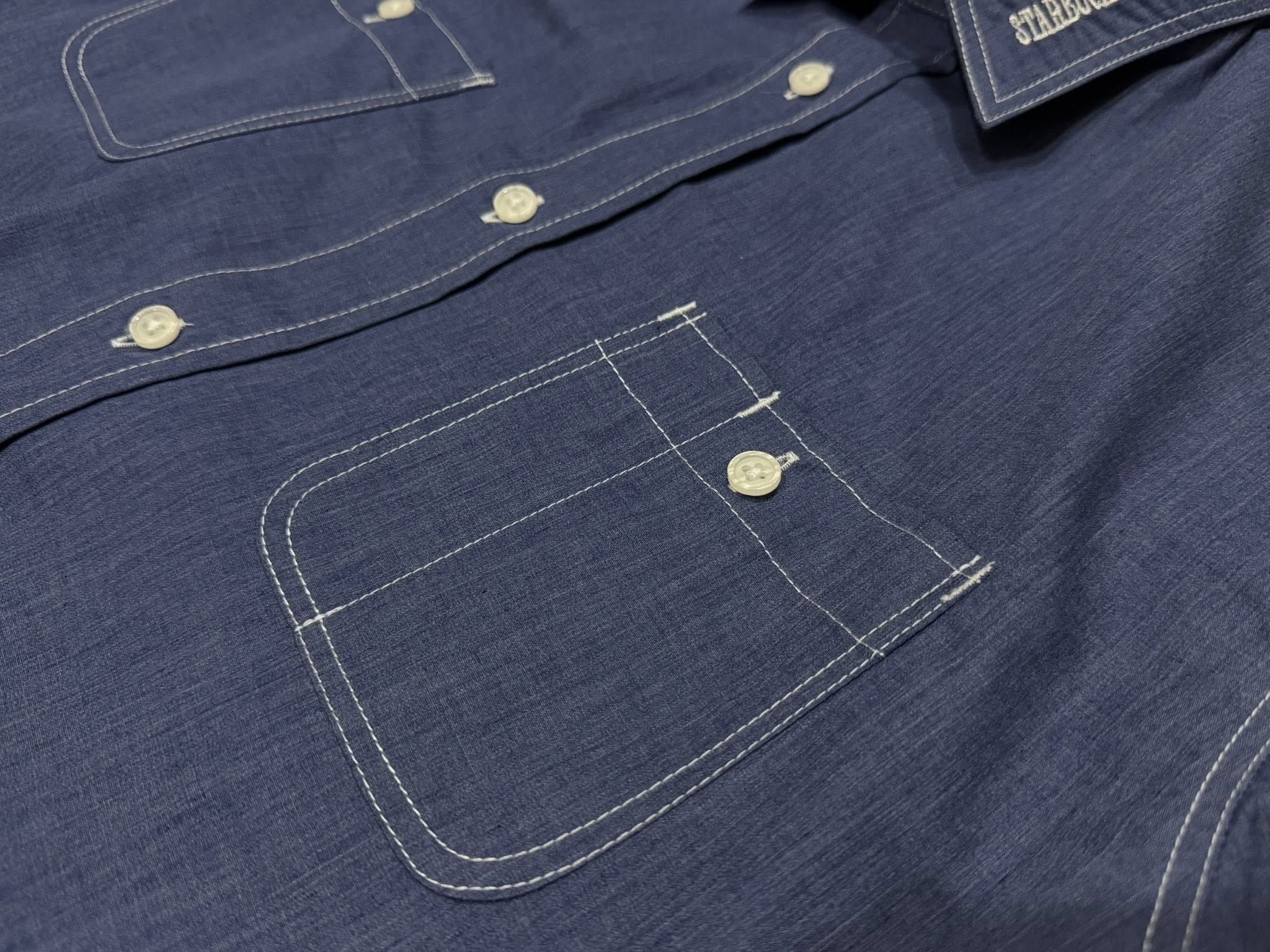 Haunted Starbucks Starbucks #1293 chambray unisex L 1598 Size US L / EU 52-54 / 3 - 8 Thumbnail