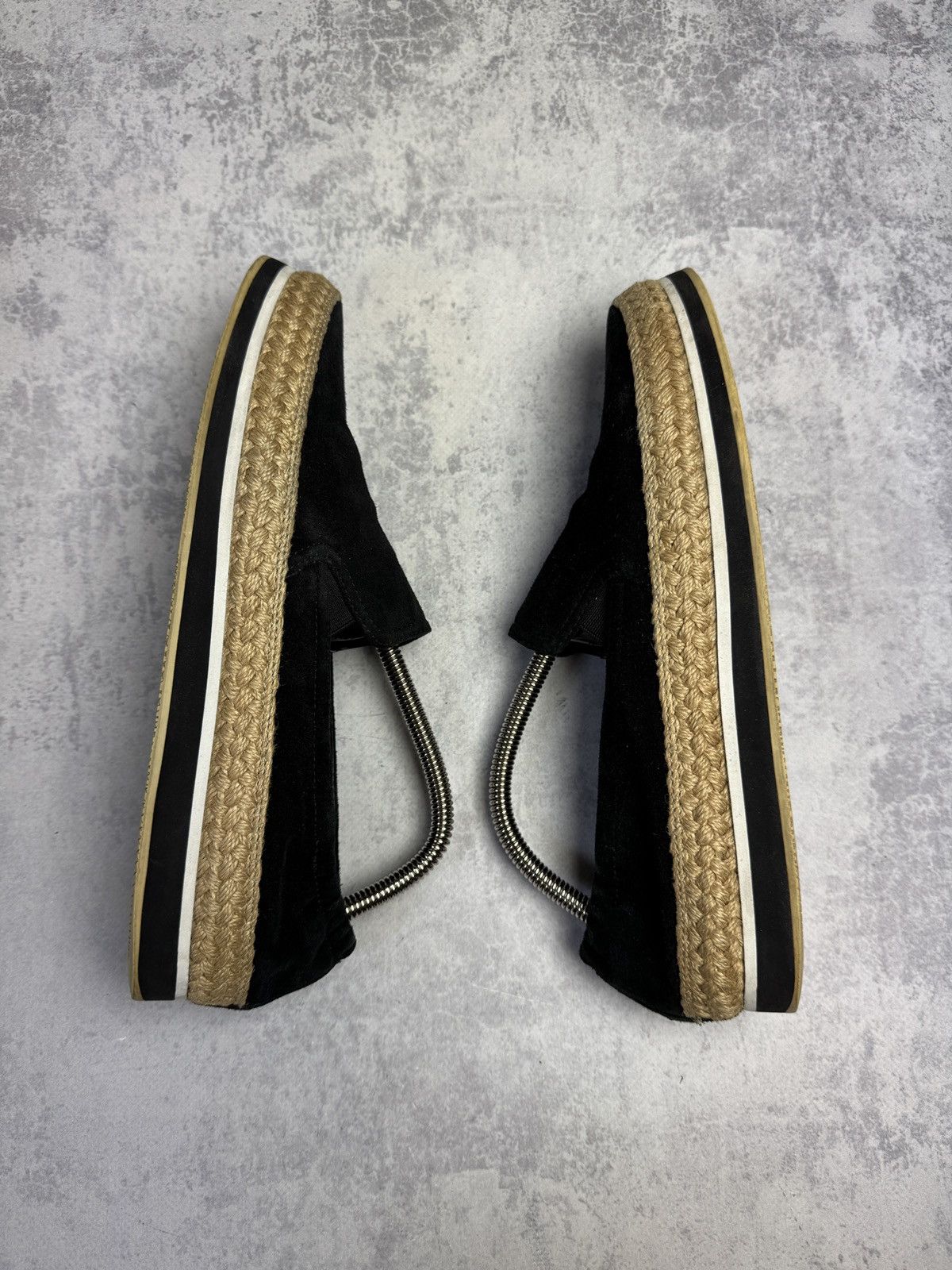 Prada Suede Leather Luxury Espadrilles Formal Loafers Shoes