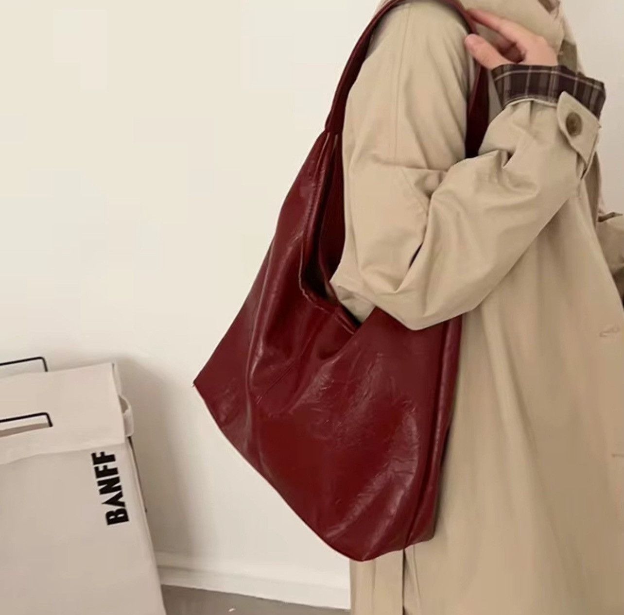 Japanese Brand Maroon shoulder bag Size ONE SIZE - 2 Thumbnail