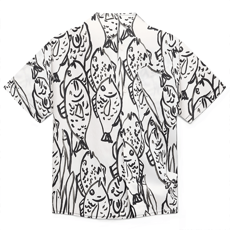 The Unbranded Brand Le Chemise Aloe Shirt | Botanical Ease with French Precision Size US M / EU 48-50 / 2 - 5 Thumbnail