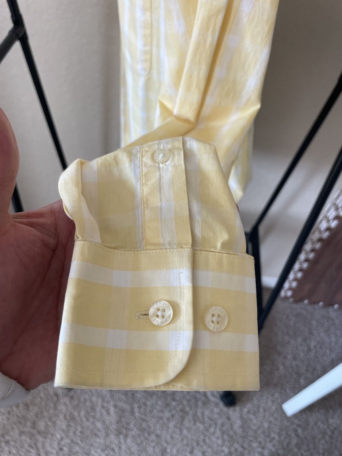 Carven Windowpane Button down 1 pocket short Size US S / EU 44-46 / 1 - 7 Thumbnail
