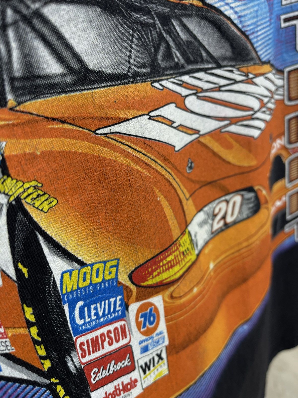 Vintage Vintage Tony Stewart NASCAR Home Depot Graphic Racing Tee Size US L / EU 52-54 / 3 - 3 Thumbnail