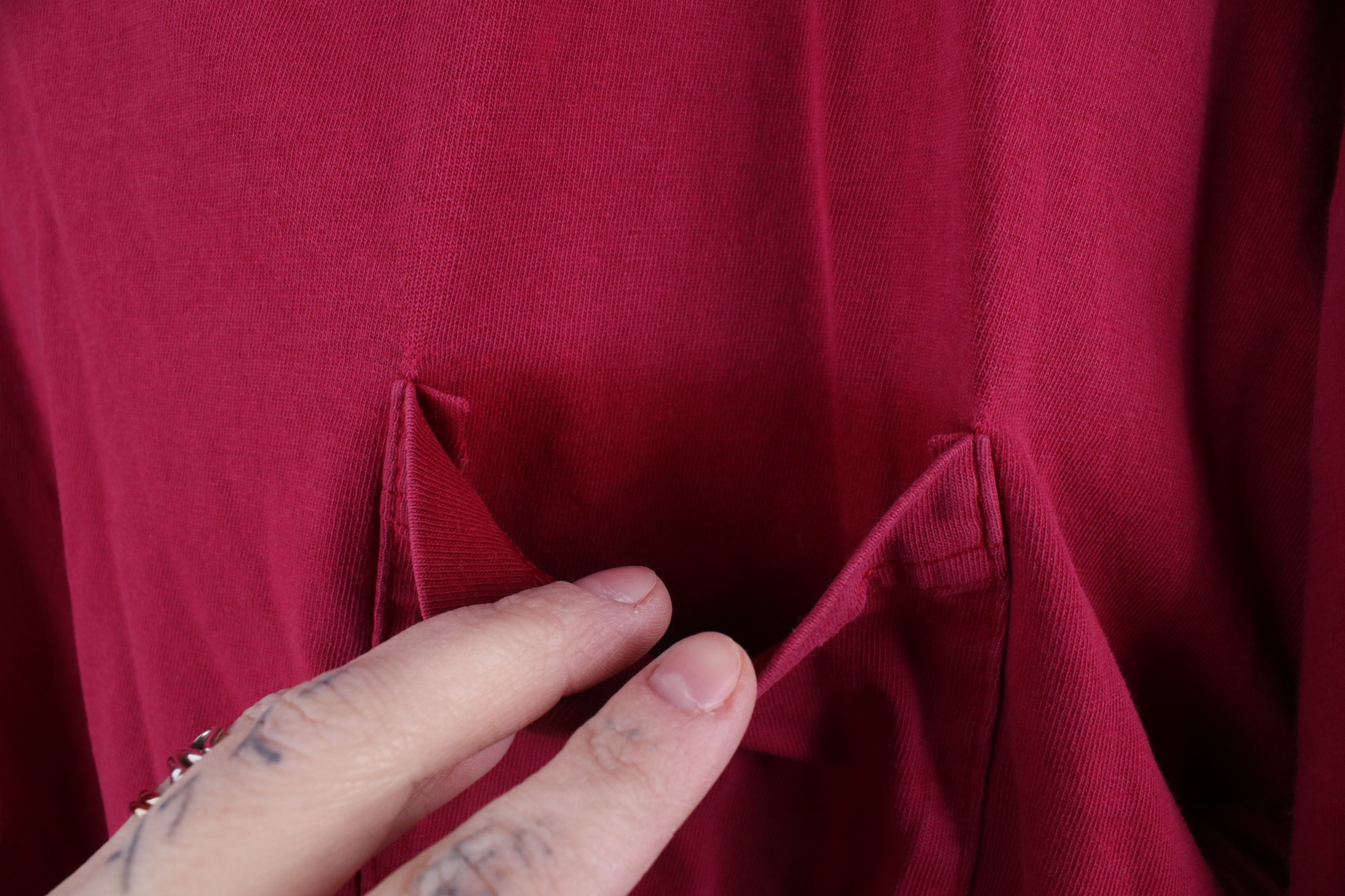 Russell Athletic × Vintage Vintage Russell Athletic Blank Pocket T-Shirt Red Cotton Size US L / EU 52-54 / 3 - 5 Thumbnail