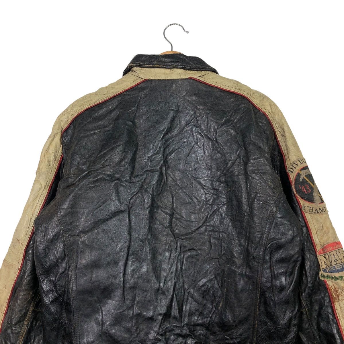 Avirex 🔥VINTAGE VARSITY LEATHER JACKET AVIREX USA SILVER HOCKEY Size US S / EU 44-46 / 1 - 11 Thumbnail
