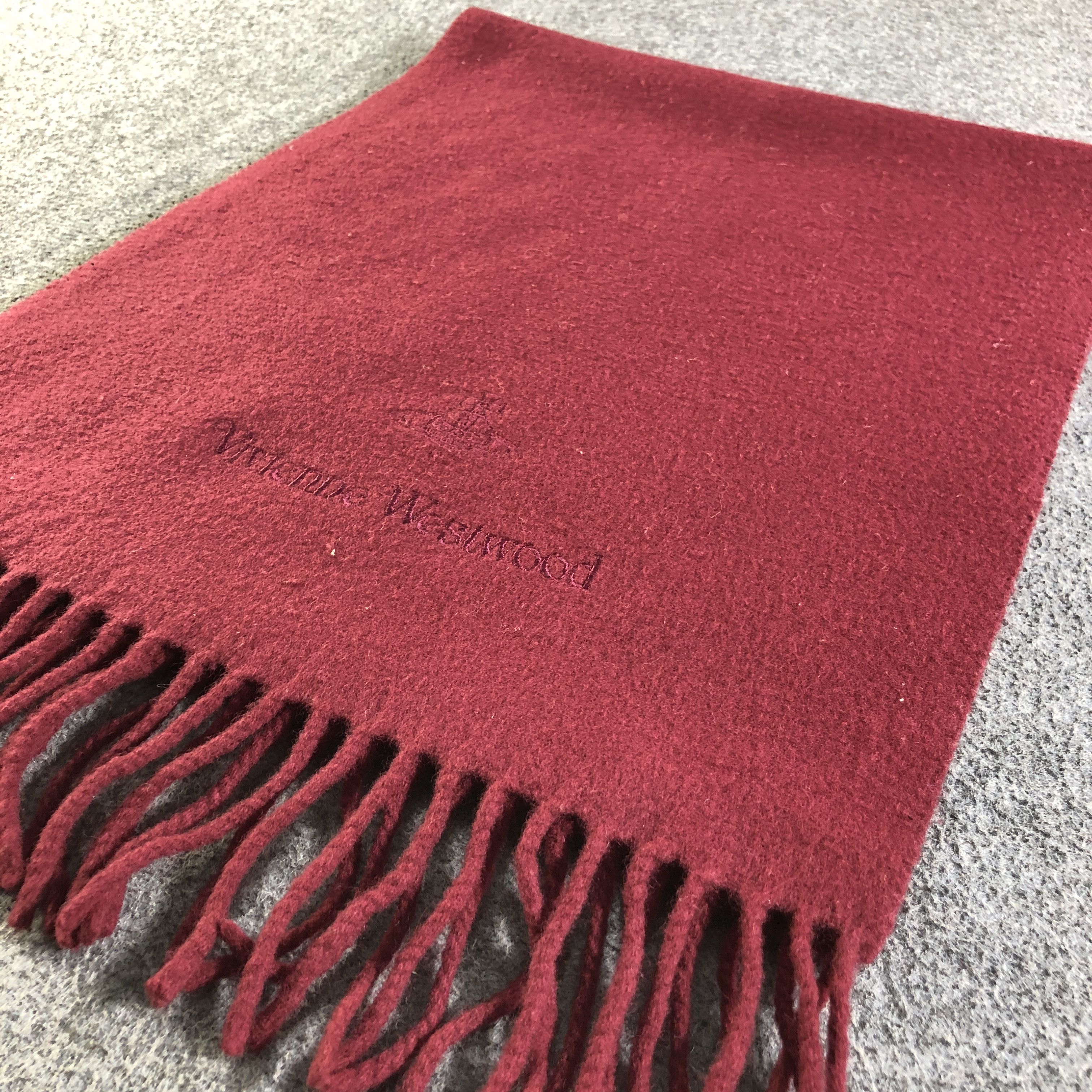 Vivienne Westwood Vivienne Westwood Plain Wool Scarf Muffler V2647 Size ONE SIZE - 2 Thumbnail