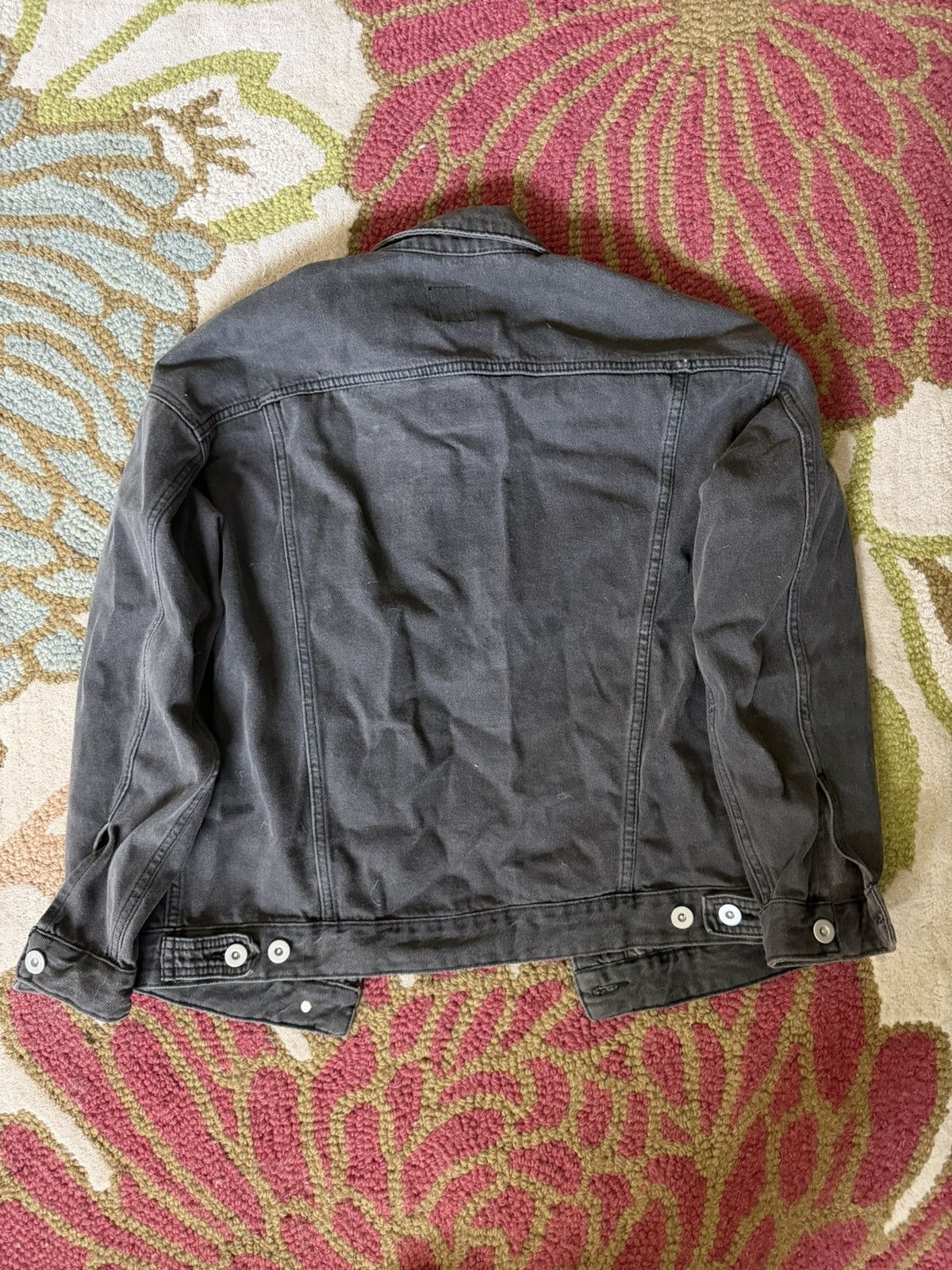 Other Wild Fable Black Denim Trucker Jacket Washed Black Size US S / EU 44-46 / 1 - 2 Thumbnail