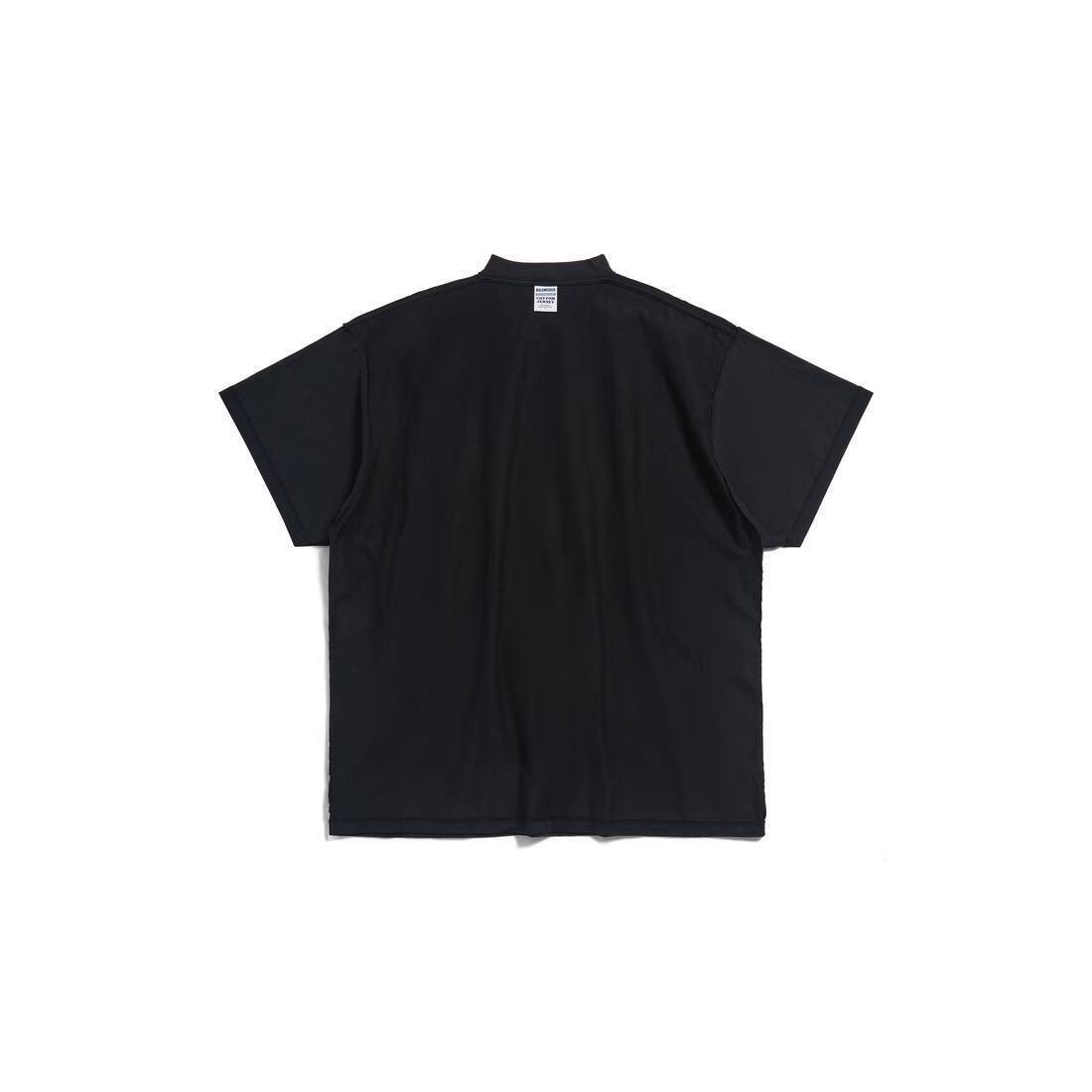 Balenciaga 2 Quantity Inside-Out T-Shirt Oversized in Black Size US L / EU 52-54 / 3 - 2 Thumbnail