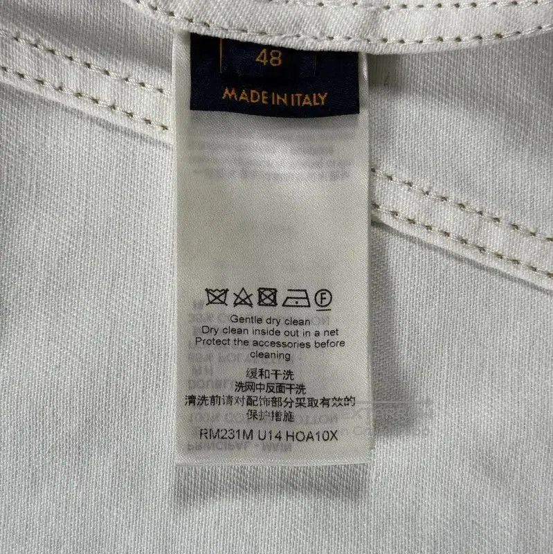 Louis Vuitton Louis Vuitton Men's White Cotton Jacket with Color Splash . Size US M / EU 48-50 / 2 - 4 Thumbnail