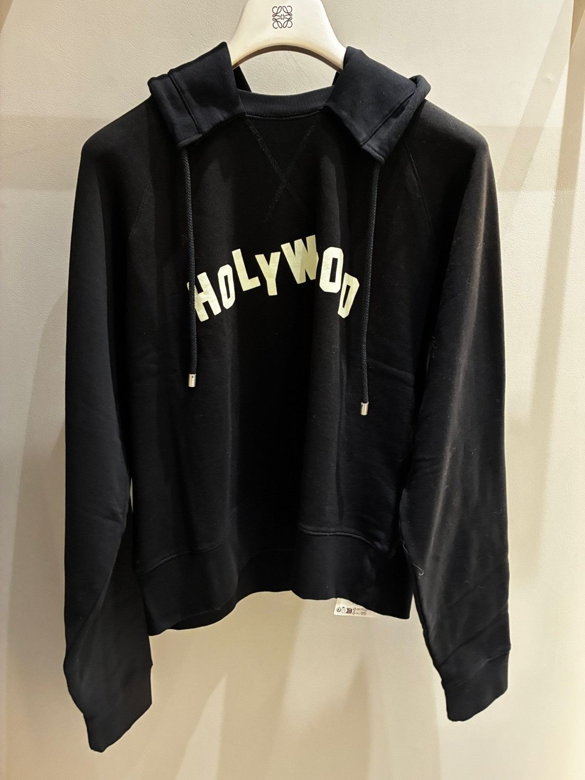 Loewe o1in1g0426 Hollywood Hoodie in Black Size L / US 10 / IT 46 - 1 Thumbnail