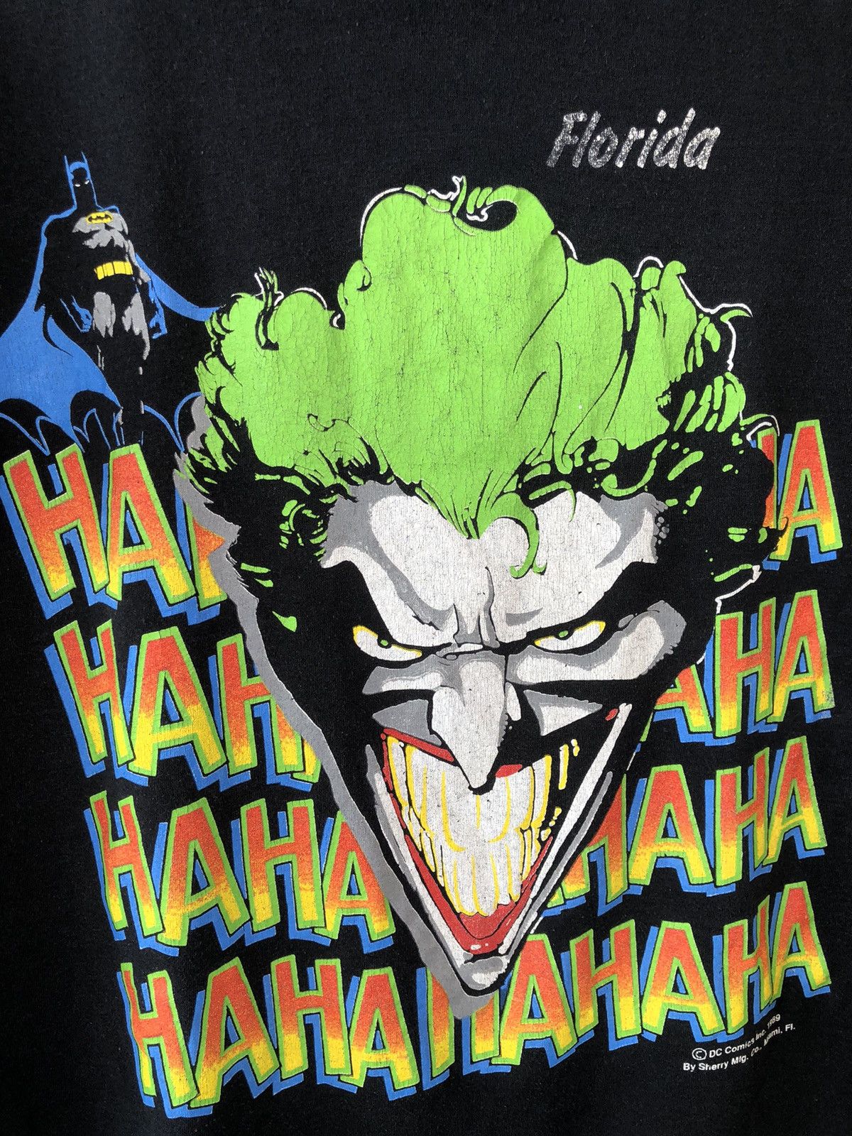 DC Comics × Vintage Vintage 80s JOKER Batman Cartoon Movie Dc Comic Size US L / EU 52-54 / 3 - 3 Thumbnail