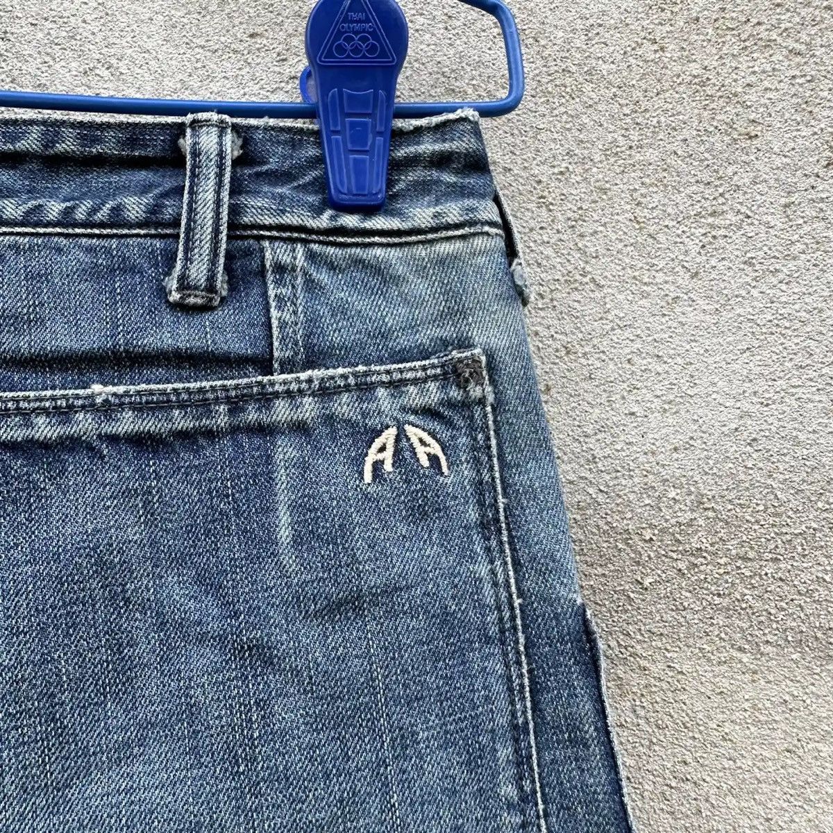 American Apparel SICKS 💥AMERICANA JEANS VINTAGE DENIM BLUE WASH BAKER PANTS Size US 27 - 13 Thumbnail