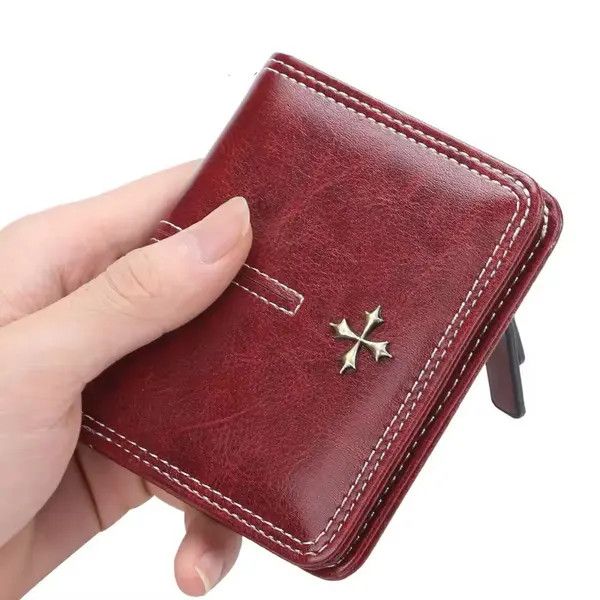 Japanese Brand Mayumi x Yoko Gothic Skull Cross PU Leather Wallet Size ONE SIZE - 5 Thumbnail
