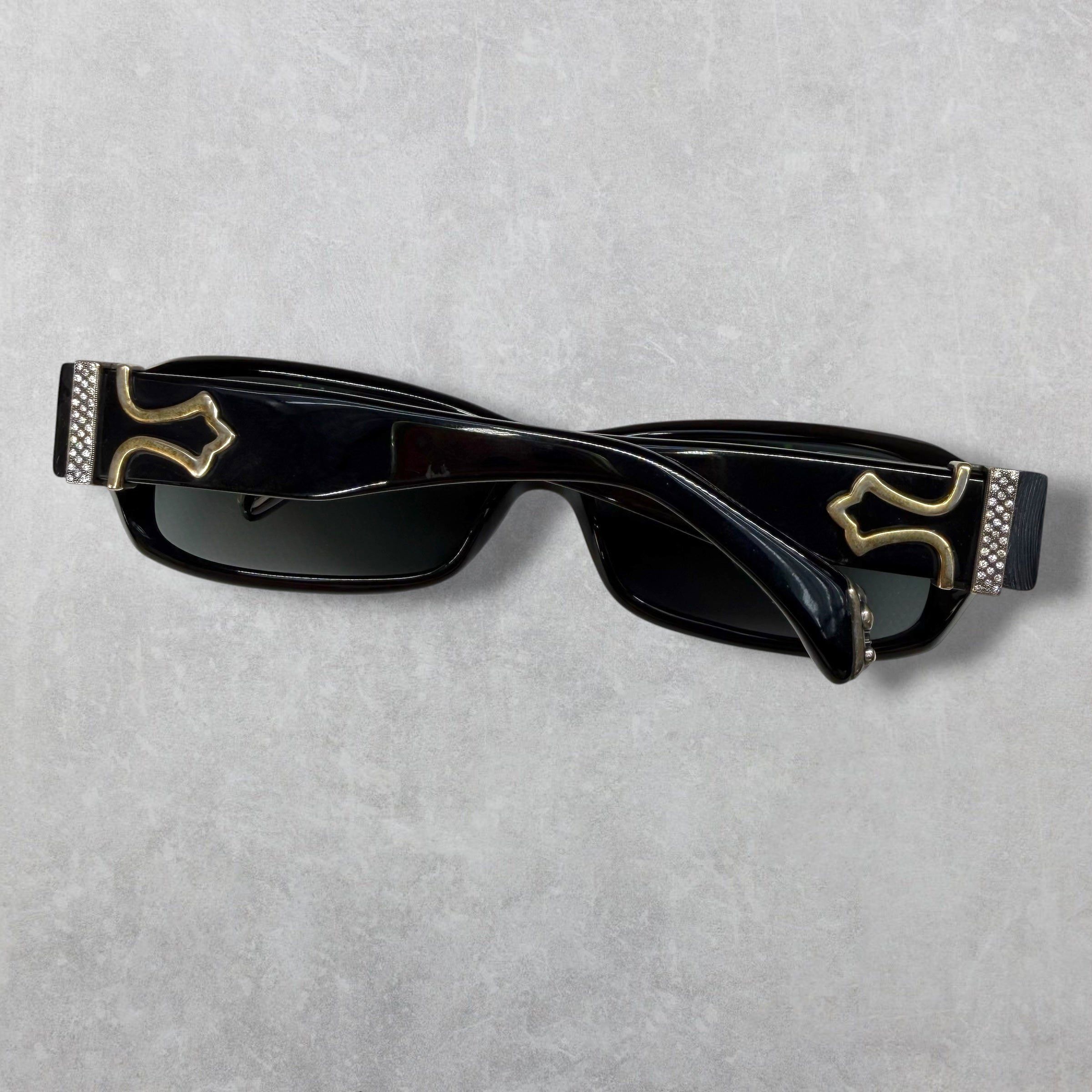 Chrome Hearts Vintage Chrome Hearts Fix 2 Diamond Sunglasses Size ONE SIZE - 4 Thumbnail