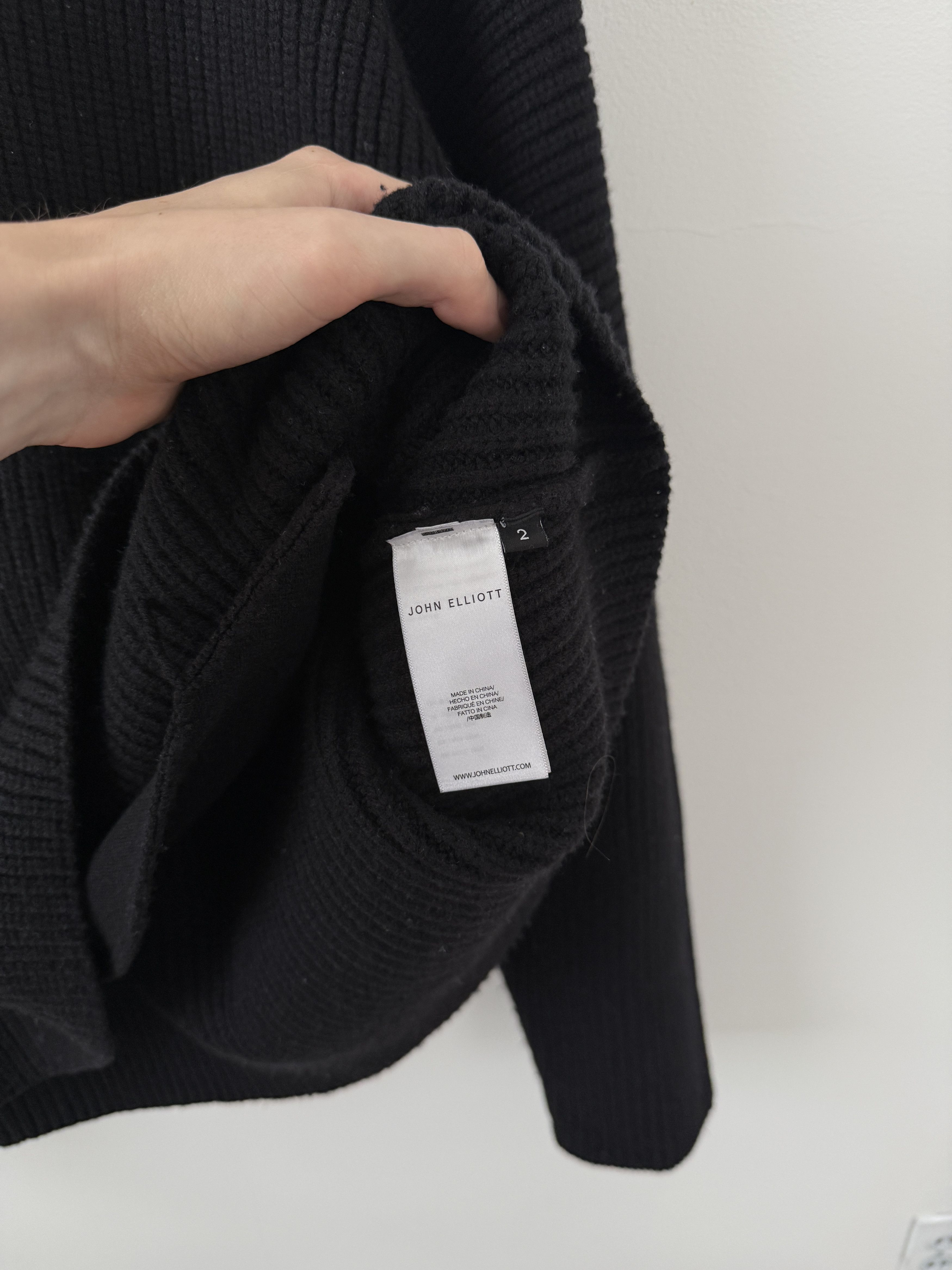 John Elliott John Elliott Dakota Knit Poncho Black Size US M / EU 48-50 / 2 - 14 Thumbnail