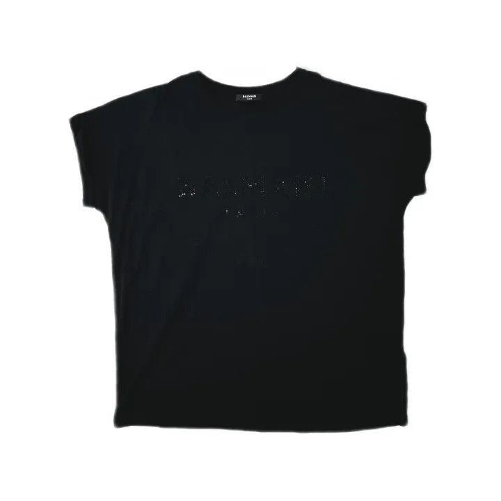 Balmain Balmain FW21 Black Short Sleeve T-Shirt -2507 Size M / US 6-8 / IT 42-44 - 2 Thumbnail